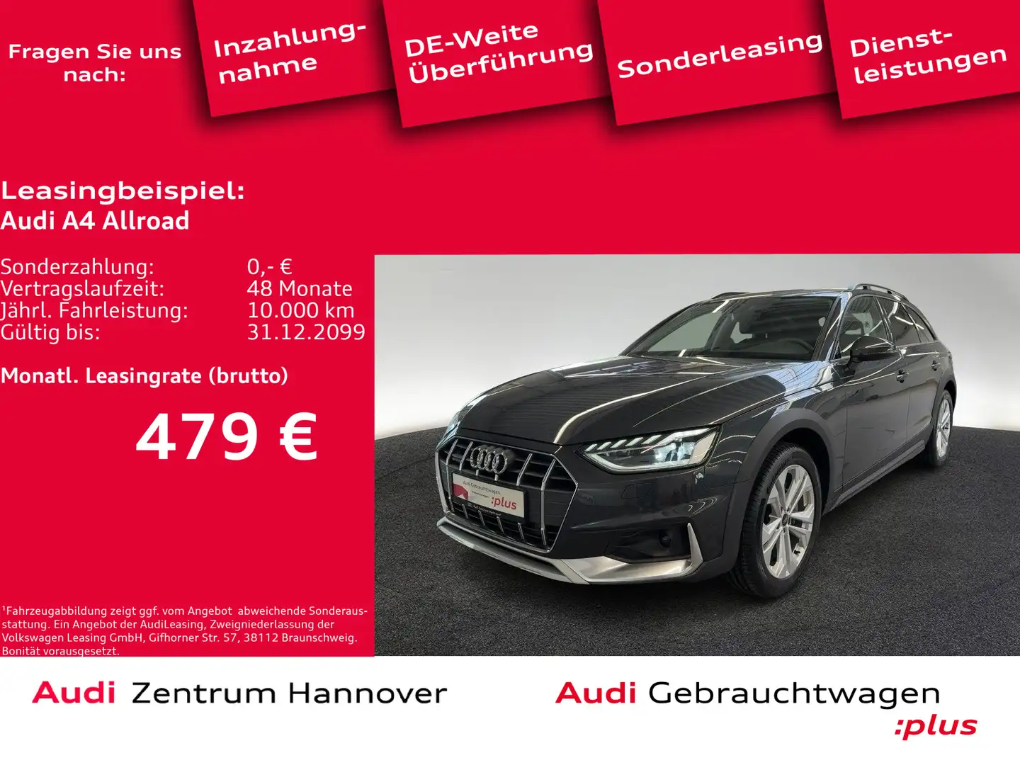 Audi A4 allroad A4 allroad quattro 40 TDI AHK LED virtual Cockpi Grau - 1
