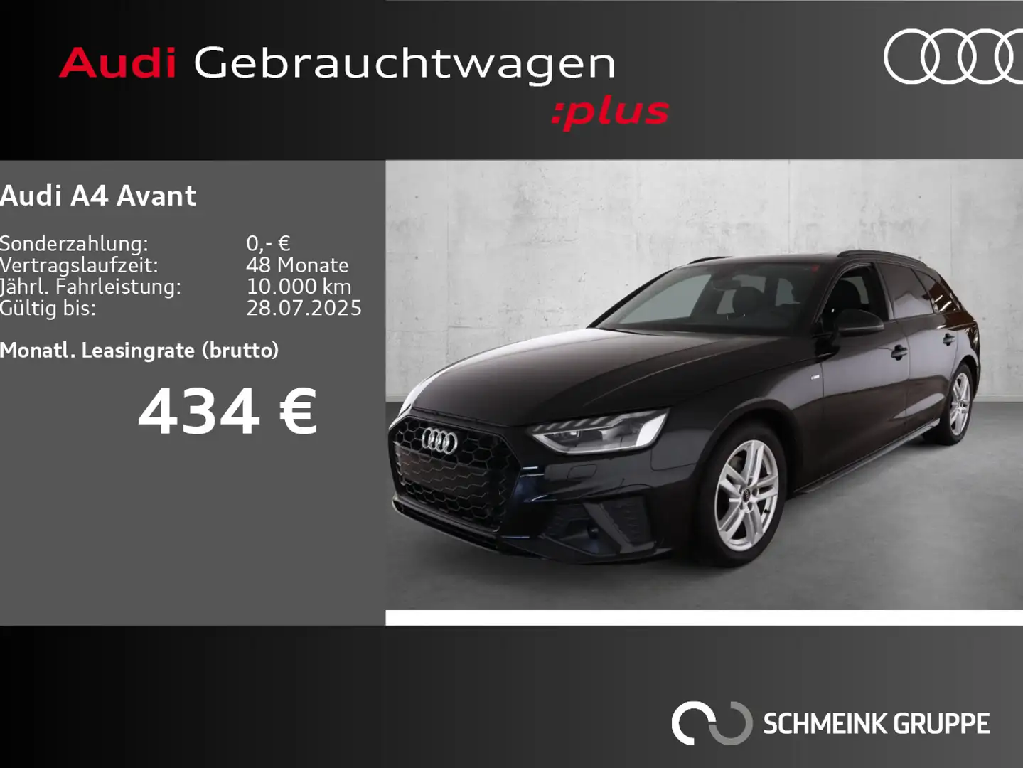 Audi A4 35 TFSI S line Memory Carplay Pano Schwarz - 1