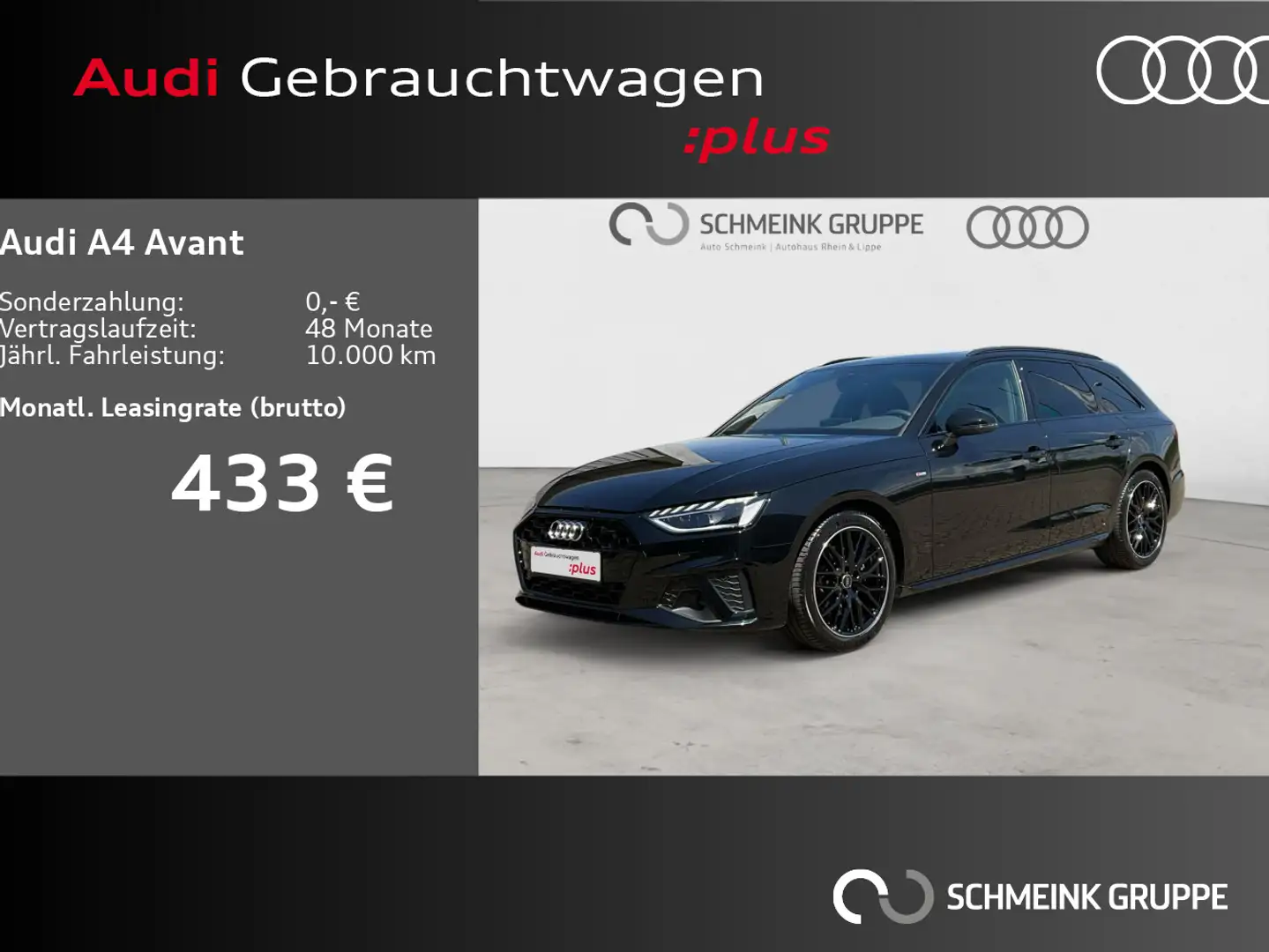 Audi A4 35 TFSI S line Carplay Navi Memory Pano Schwarz - 1