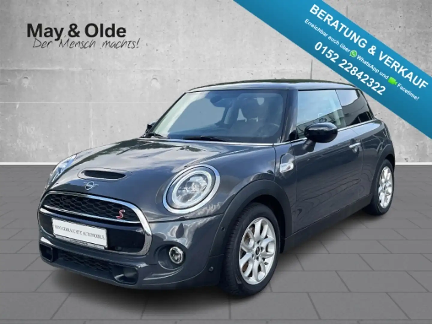 MINI Cooper S Aut T-Leder LED Navi SHZ PDC Klimaaut Grau - 1