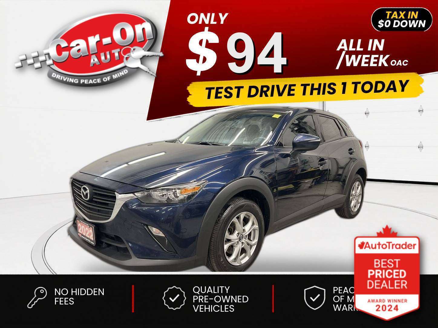 Blue 2022 Mazda CX-3 GS AWD SUV / Crossover Automatic
