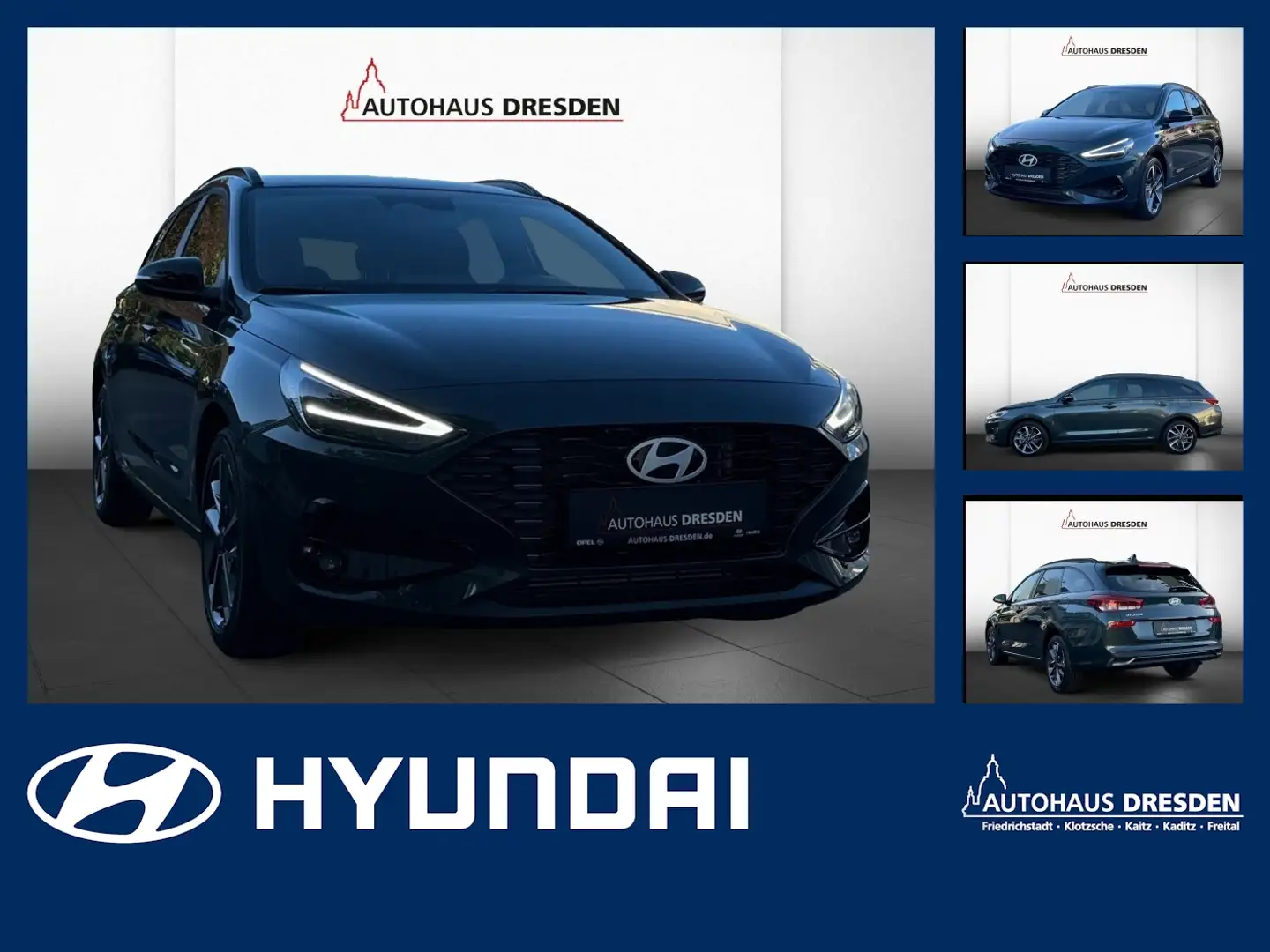 Hyundai i30 cw 1.5 T-GDI Advantage LED+Navi+SHZ+2xKlima Grün - 1