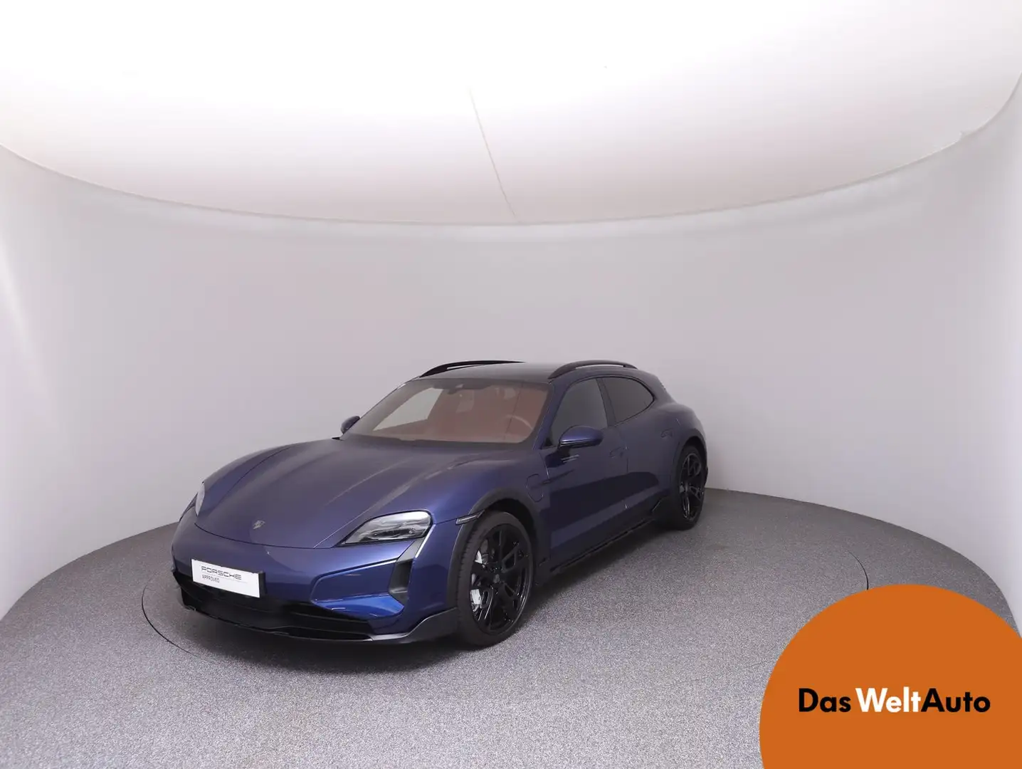 Porsche Taycan Turbo Cross Turismo Bleu - 1
