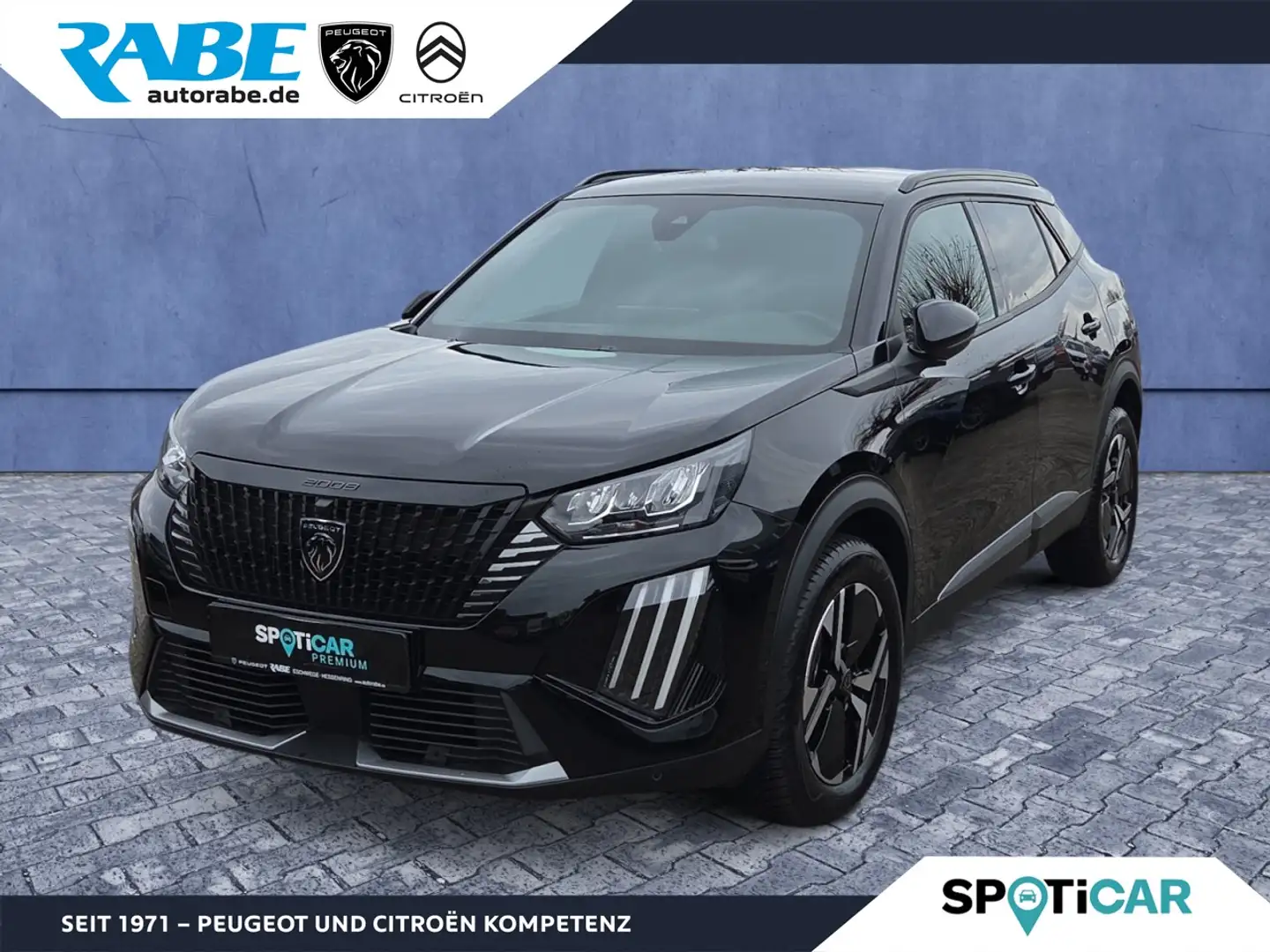 Peugeot 2008 Allure Hybrid 145 Grip-Control+Keyless+ACC Klima Schwarz - 1