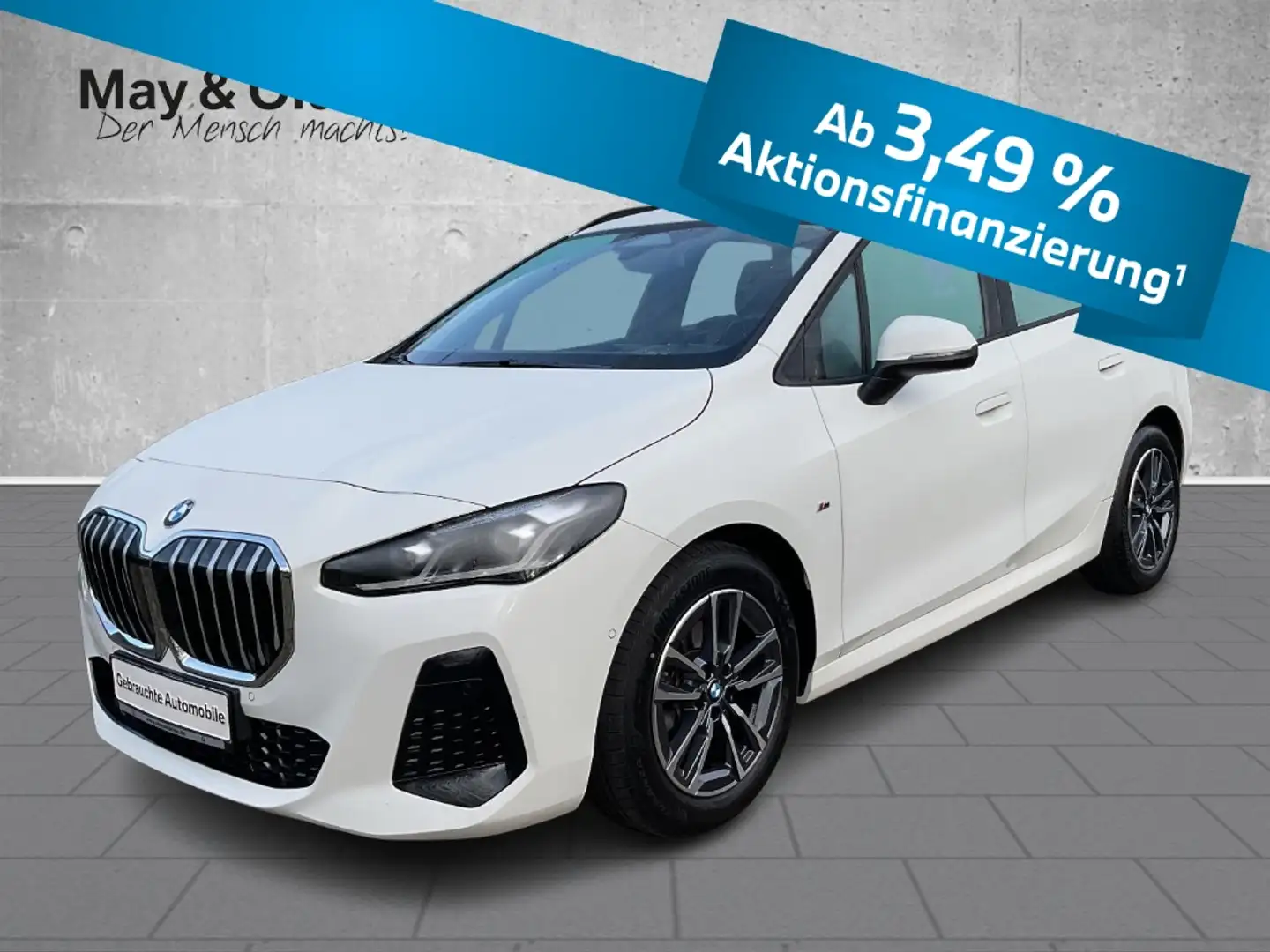 BMW 218 Active Tourer i Aut M Sport AHK LED Navi SHZ RFK K Weiß - 1
