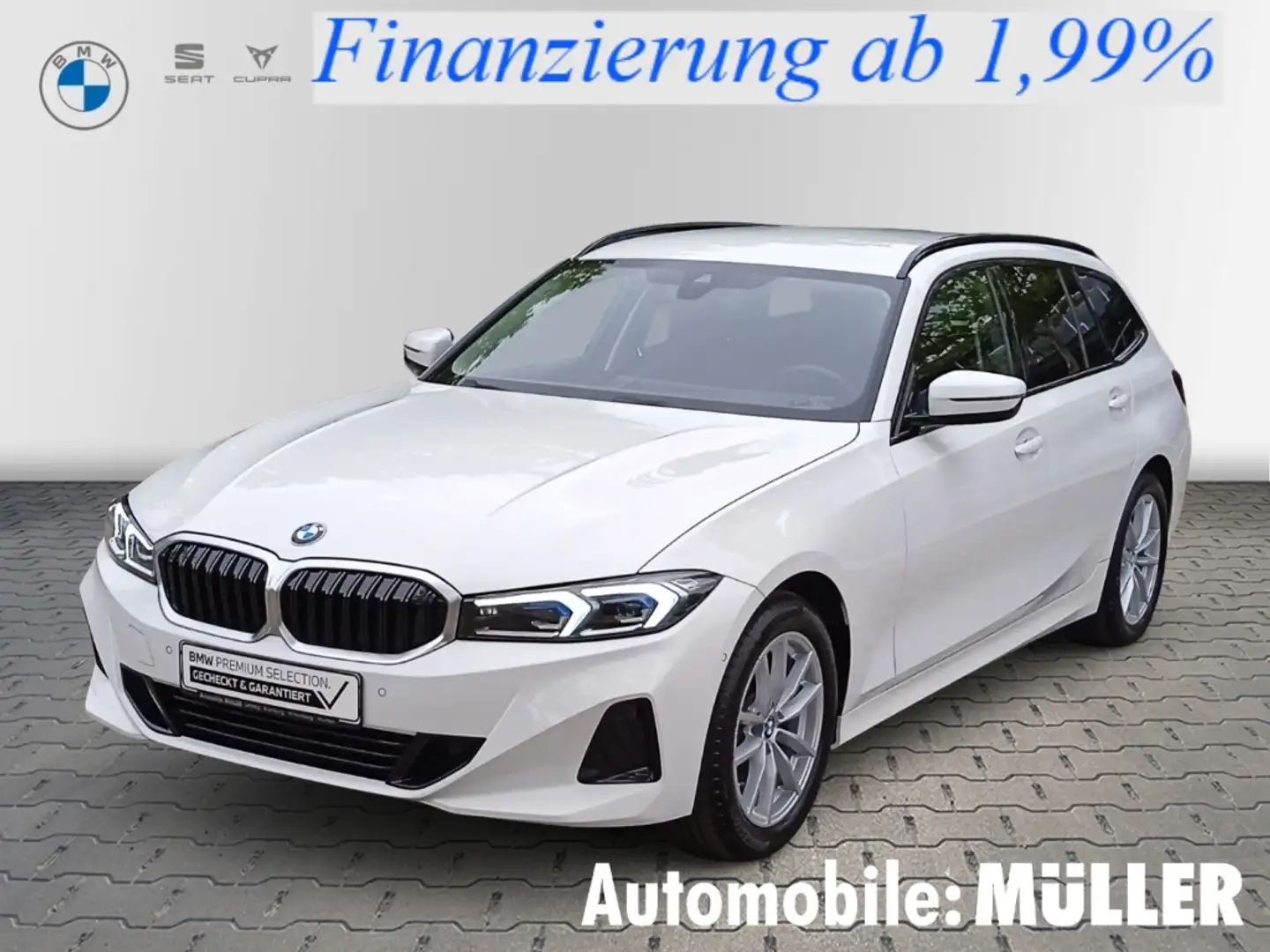 BMW 318 i Touring+Ad. LED+DAB+KAMERA+PARK ASS.+ Weiß - 1