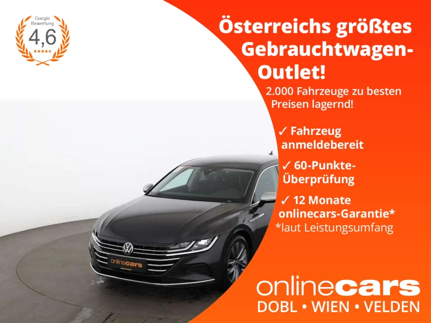 Volkswagen Arteon SB 2.0 TDI Elegance Aut LED RADAR NAVI PDC Gris - 1