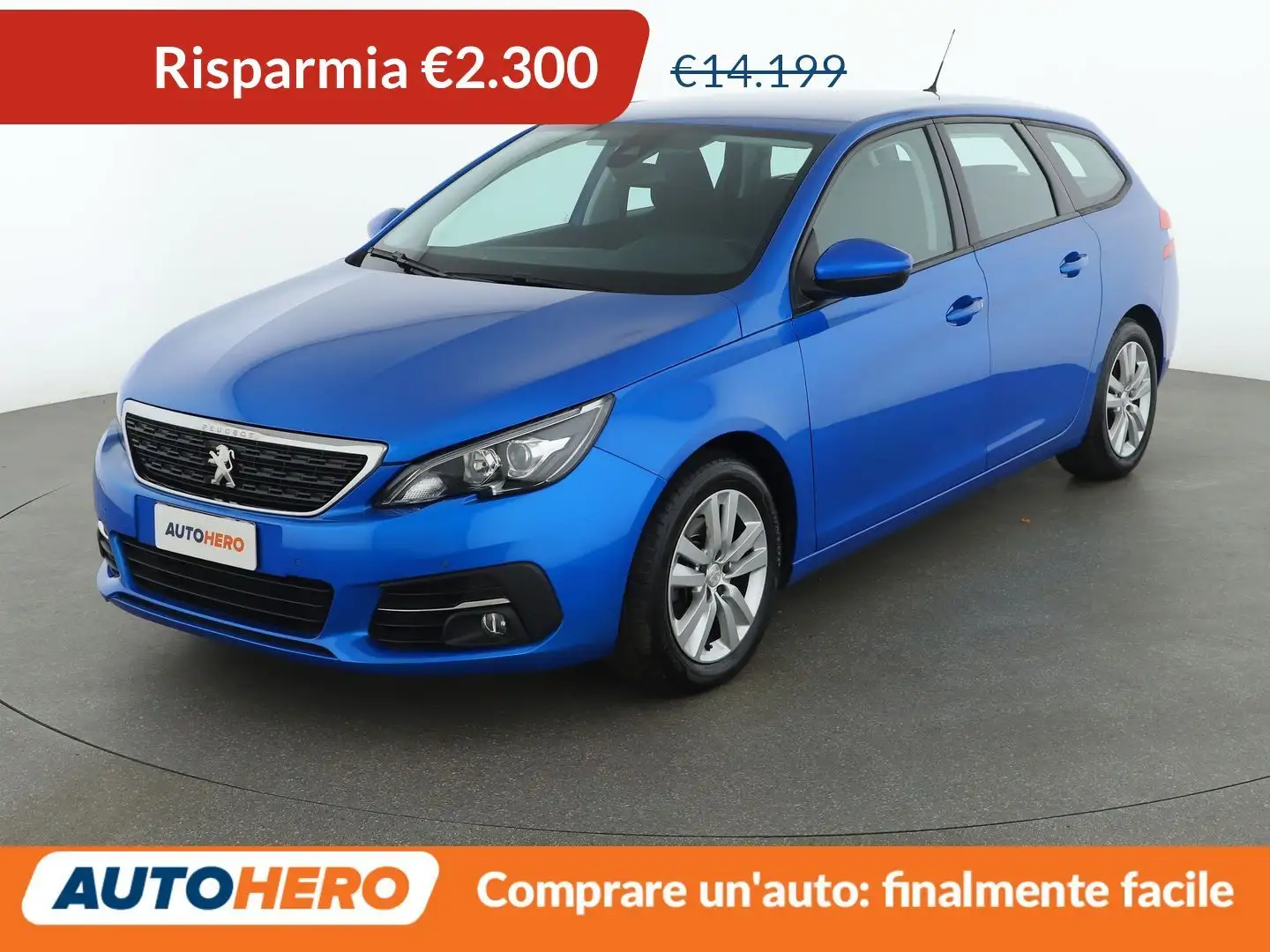 Peugeot 308 1.5 Blue-HDi Active Business SW 130 CV EAT8 Blau - 1