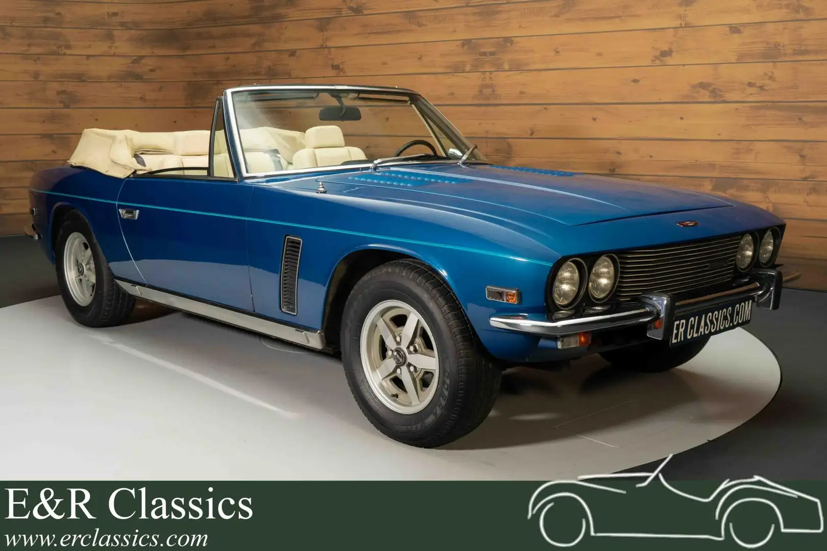 Jensen Interceptor MK3 Cabriolet | Gerestaureerd | 1977 Azul - 1
