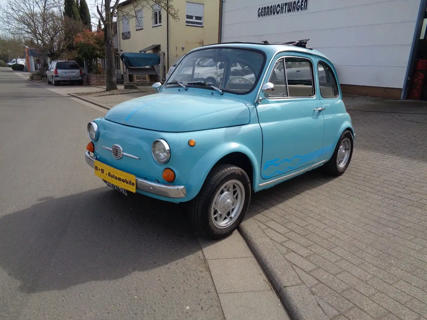 Fiat 500 Blau - 1