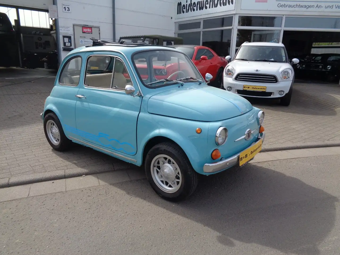 Fiat 500 Blau - 2