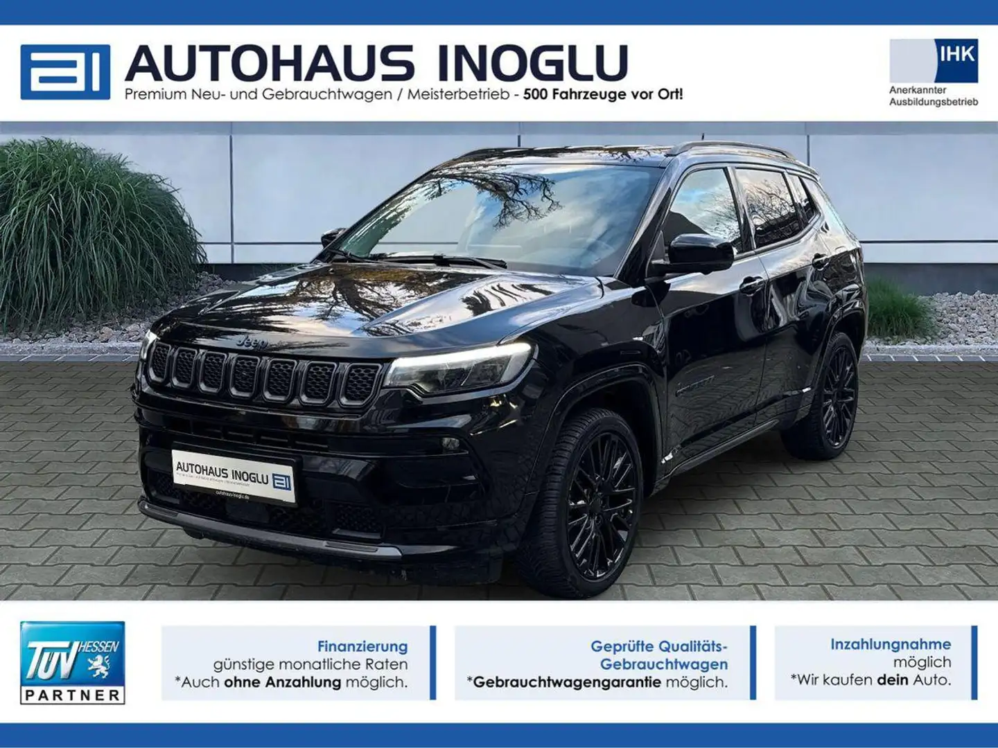 Jeep Compass S PHEV 4xe*Navi*LED*360°*Virtual*Alpine Black - 1