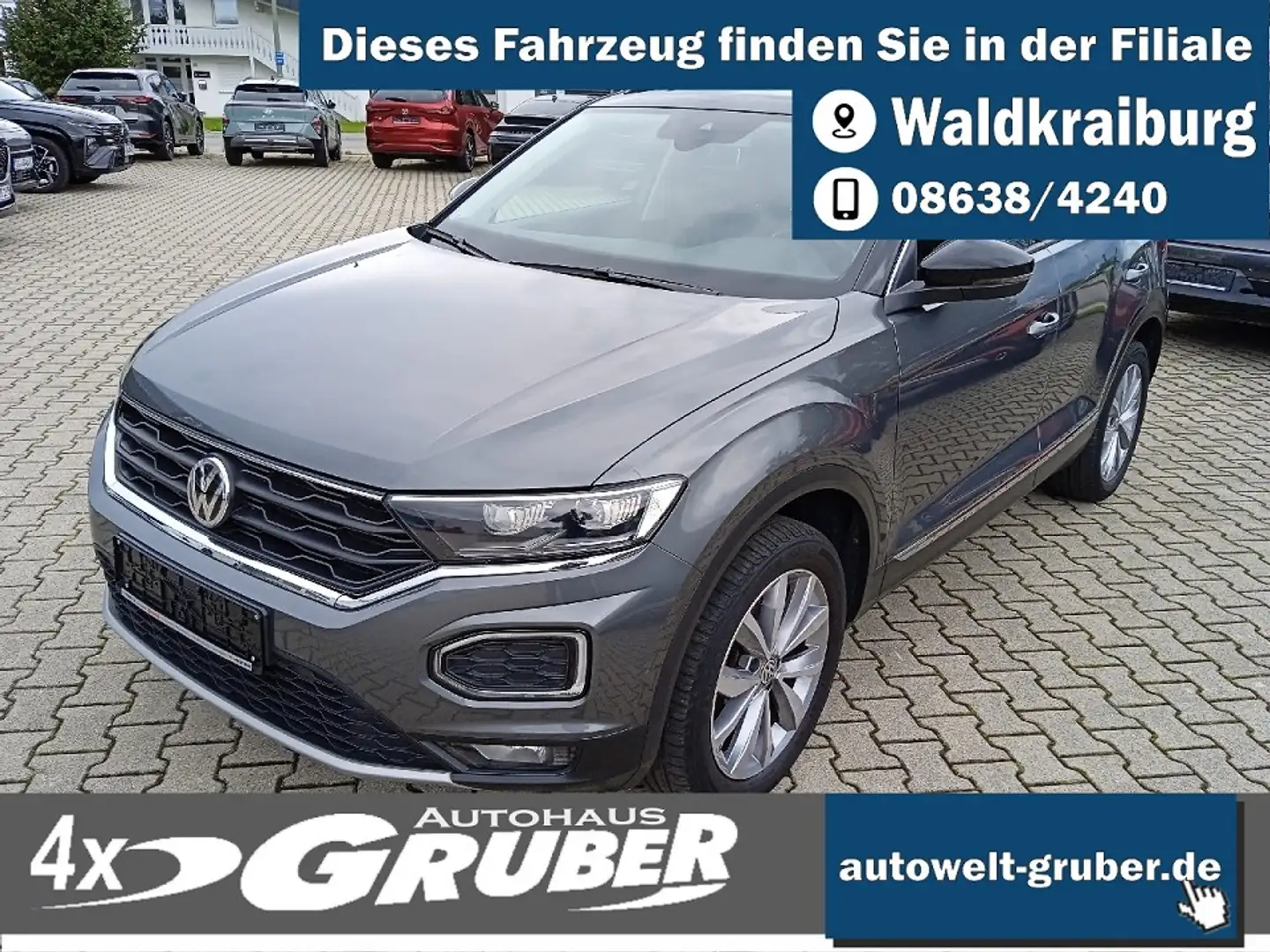 Volkswagen T-Roc Style+Navi+Kamera+LED+Adaptv.Tempomat Gris - 1