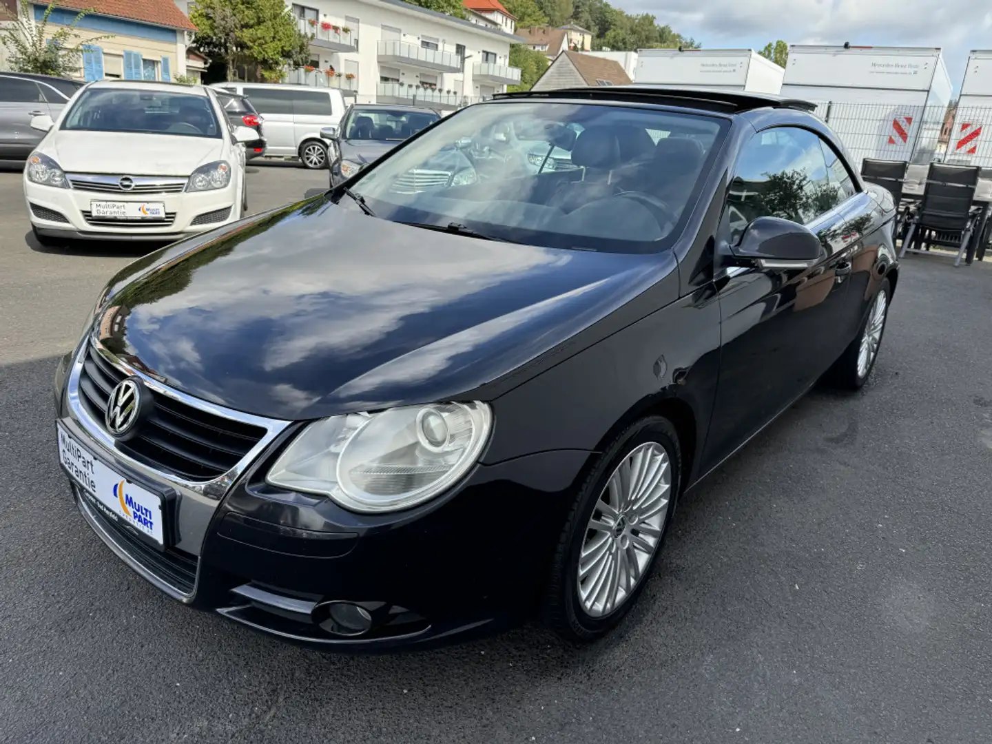 Volkswagen Eos 2.0 FSi VW Cabrio |GLASDACH|LEDER|KLIMA.| Fekete - 2