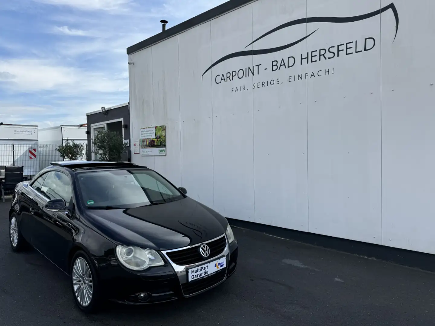 Volkswagen Eos 2.0 FSi VW Cabrio |GLASDACH|LEDER|KLIMA.| Fekete - 1