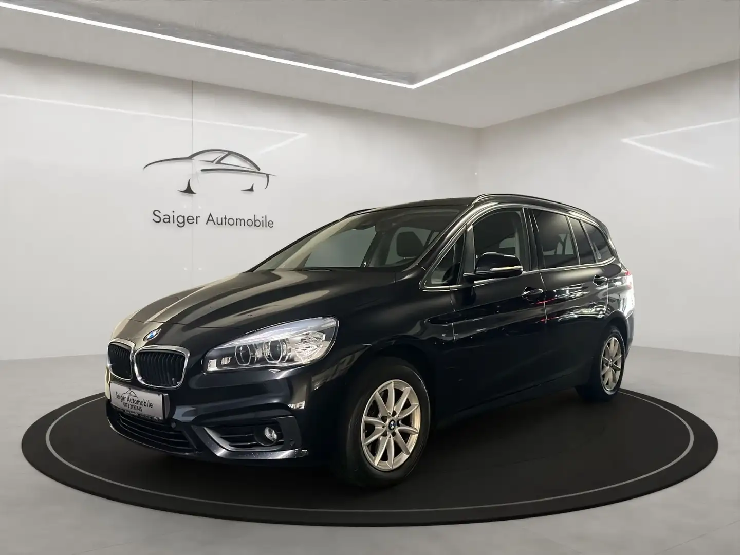 BMW 218 d Gran Tourer Automatik Navi Kam Sch Ahk Schwarz - 1