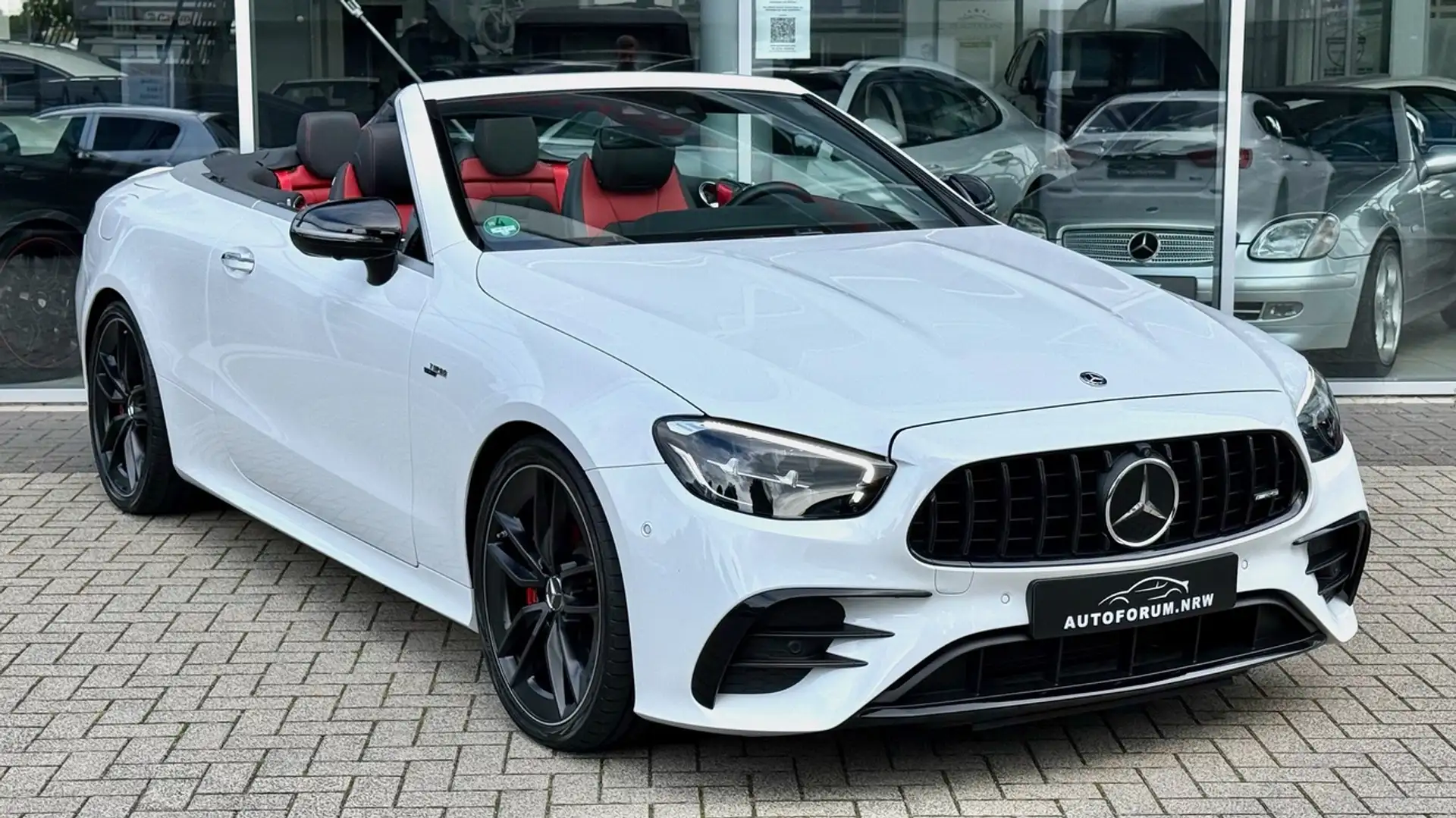 Mercedes-Benz E 53 AMG 4Matic+ Cabrio*457PS*1. Hand*19%MwSt.*Headup*Top Blanc - 1