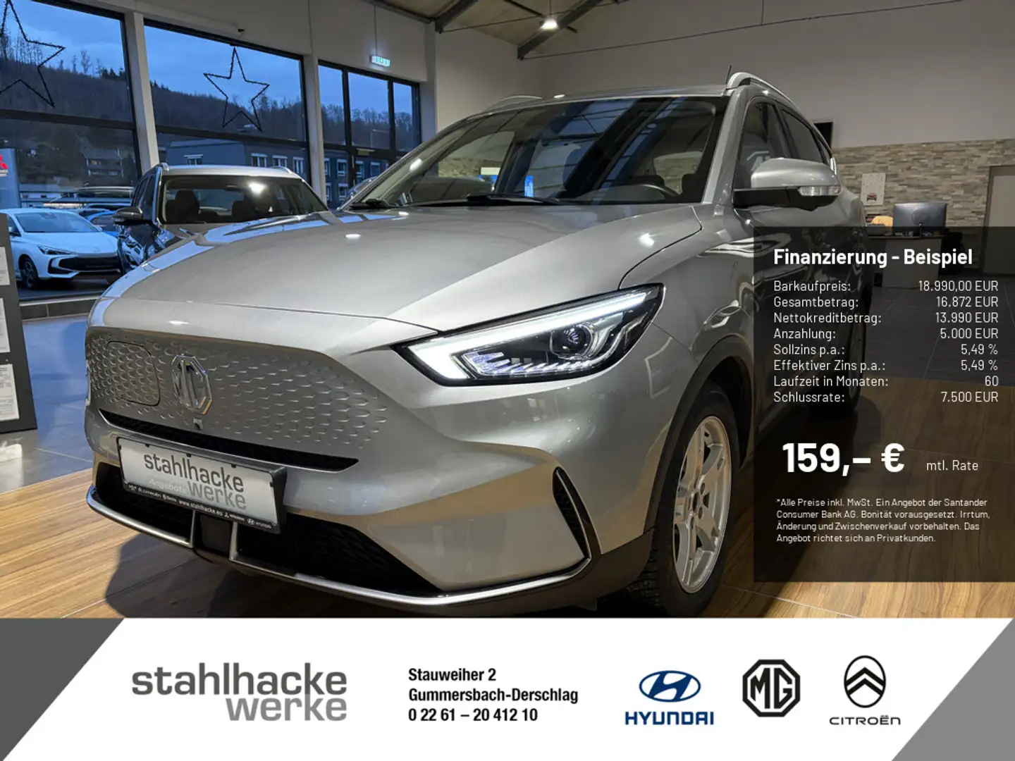 MG ZS EV Comfort Argent - 1