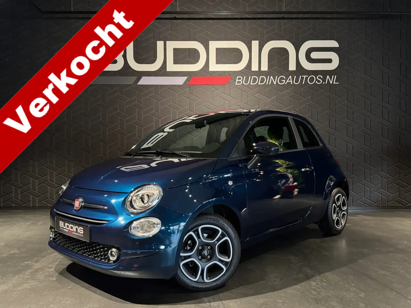Fiat 500 1.0 Hybrid Club | CarPlay | Cruise Blauw - 1