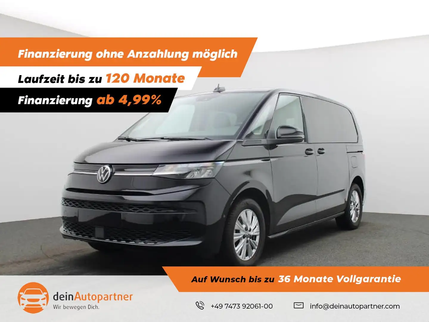 Volkswagen T7 Multivan LED/AHK/RFK/LANE/VIRTUAL COCKPIT Schwarz - 1