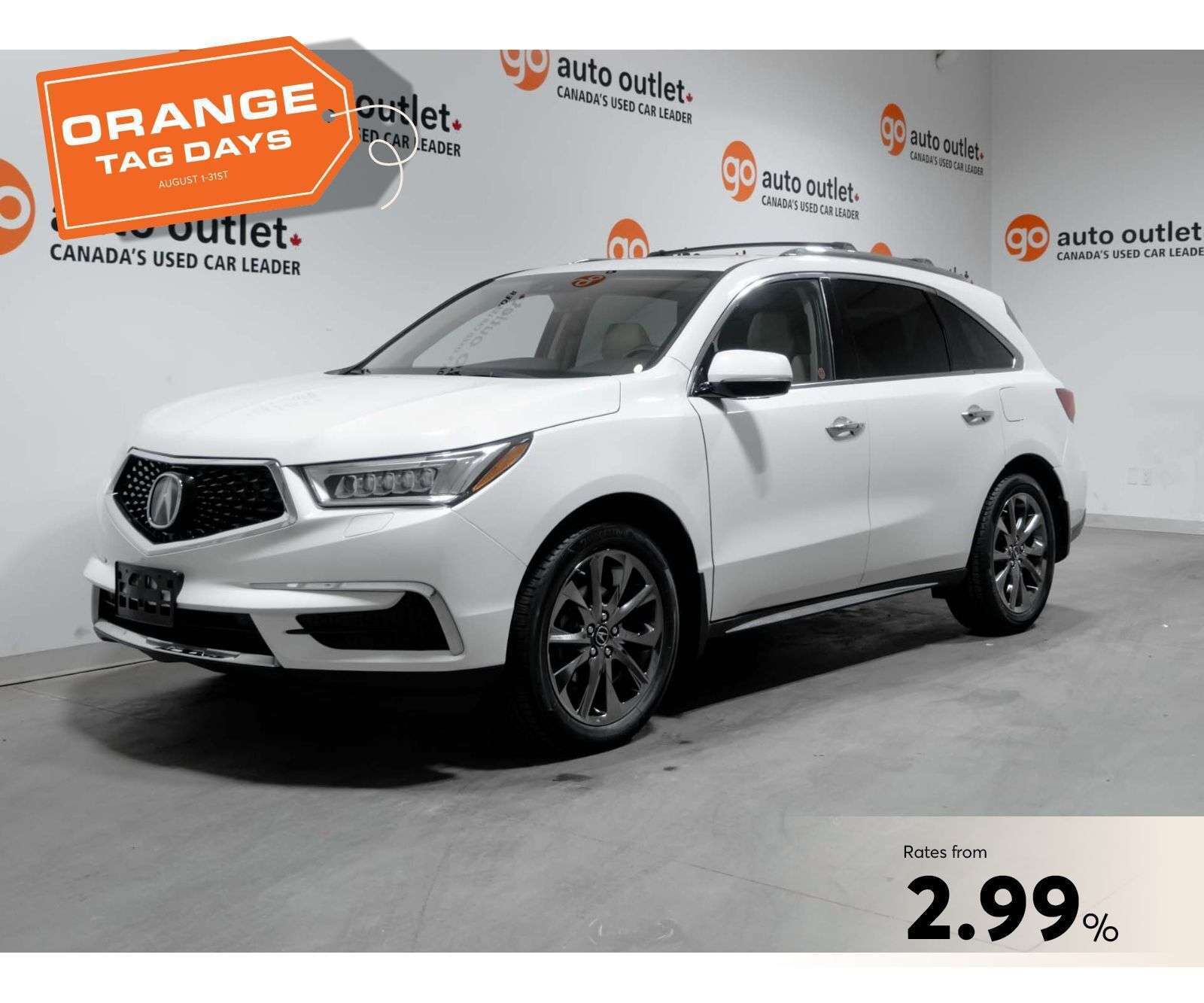 2018 Acura MDX MDX 3.5L V6 AWD, HTD SEATS, SUNROOF, NAVI, SXM, BL