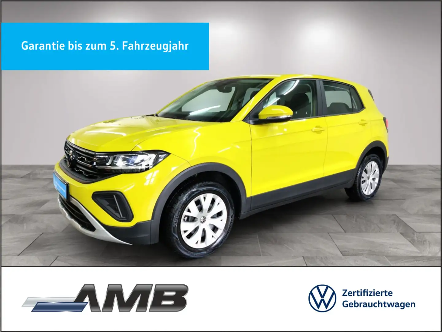 Volkswagen T-Cross 1.0 TSI AHK/LED/Sitzhzg/bis01.30Garantie Gelb - 1