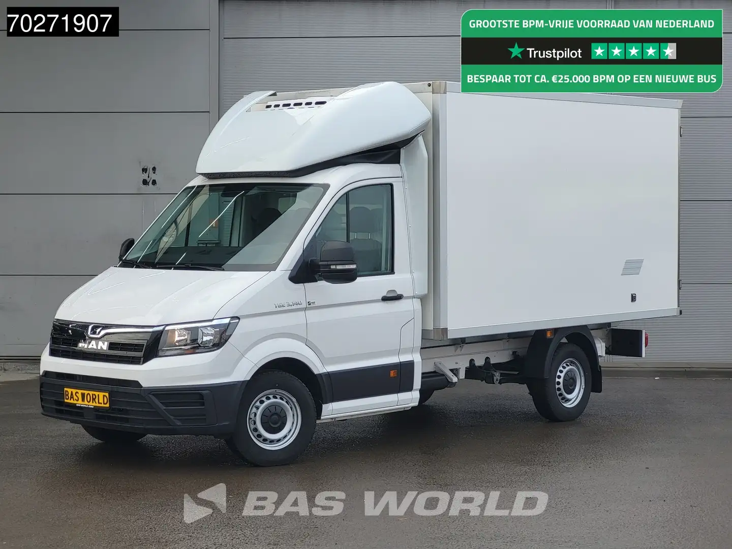 MAN TGE 3.140 Koelwagen Zijdeur Carrier CITIMAX 280 Bakwag Weiß - 1