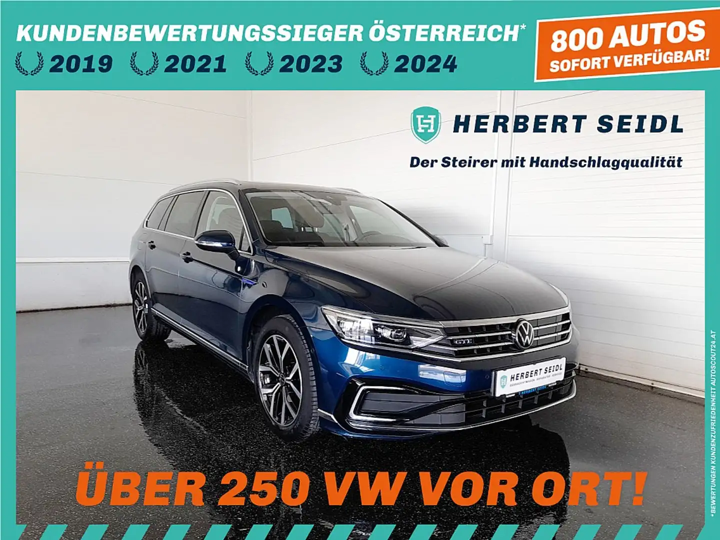Volkswagen Passat Variant GTE e-Hybrid DSG *LEDER / SKY / MATRIX-LED / VI... Modrá - 1