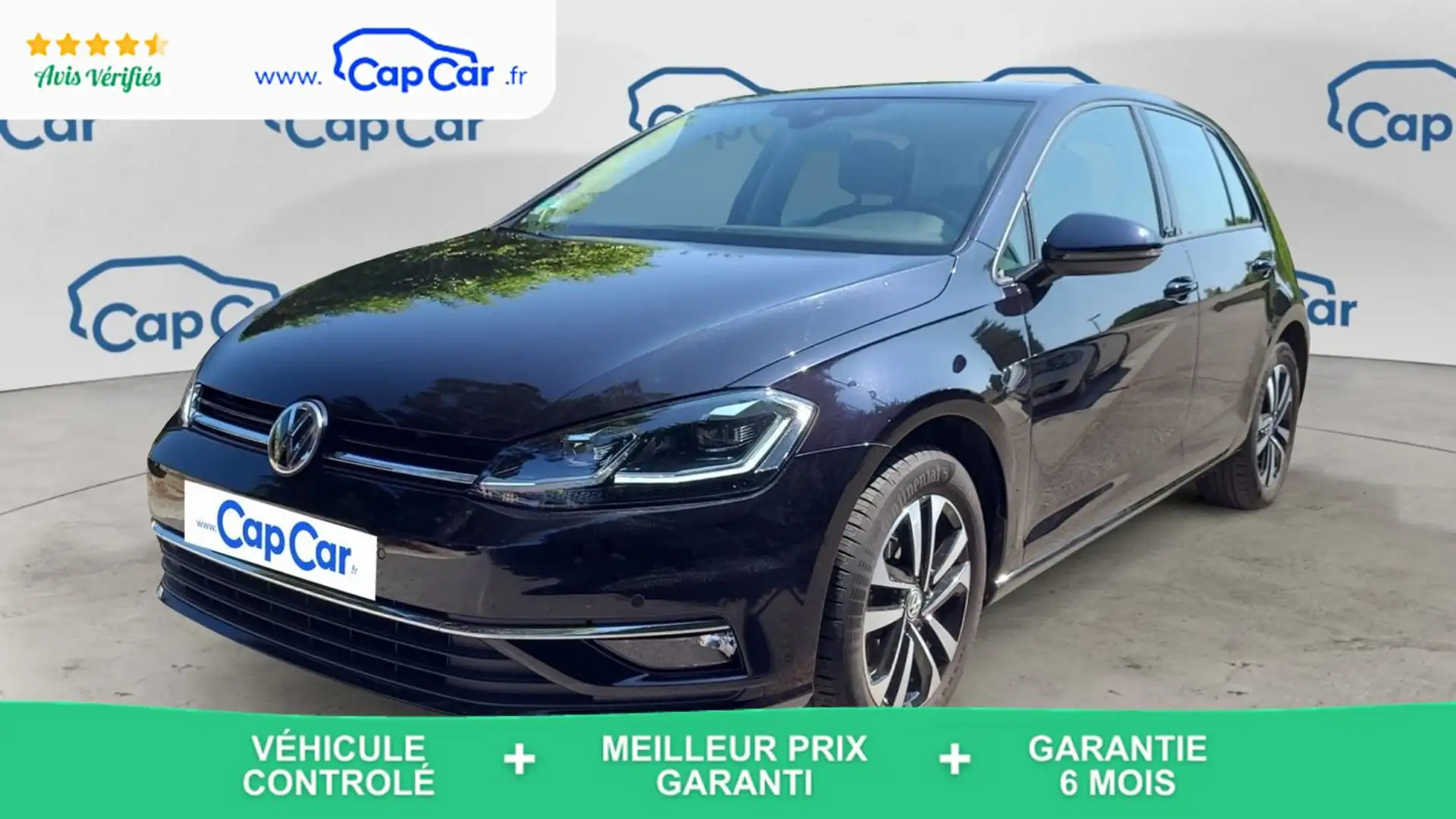Volkswagen Golf VII 1.0 TSI 115 IQ Drive - Première main Noir - 1
