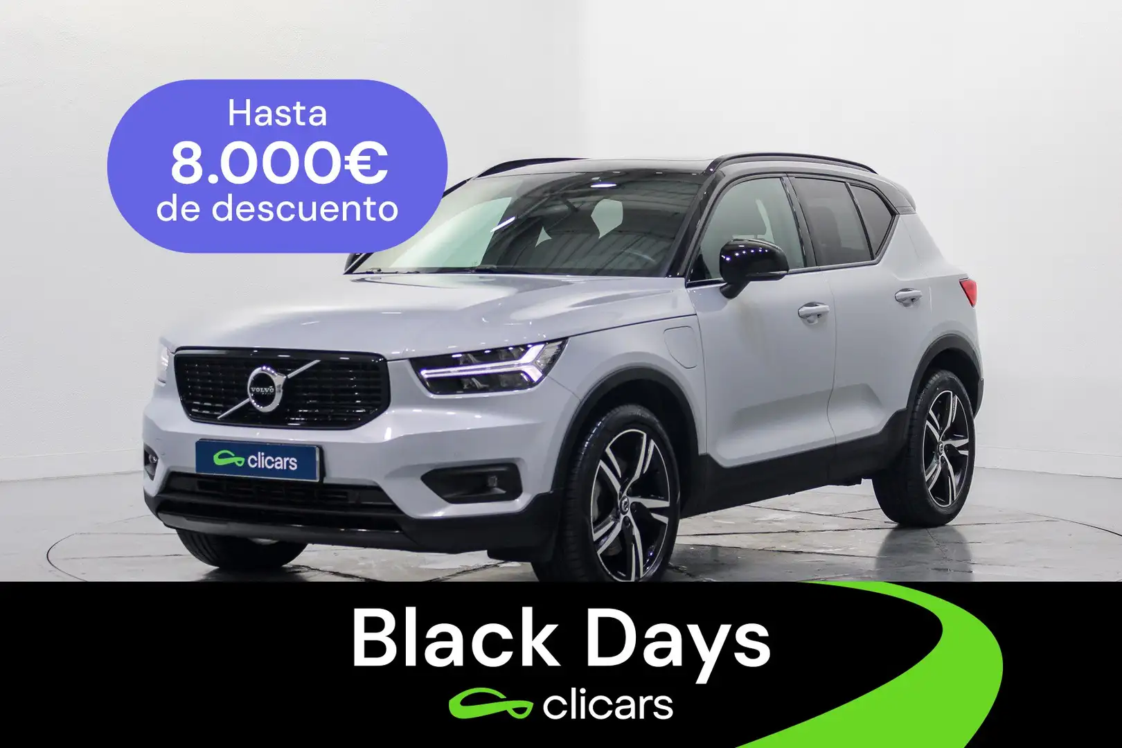 Volvo XC40 T5 Recharge R-Design Aut. Gris - 1