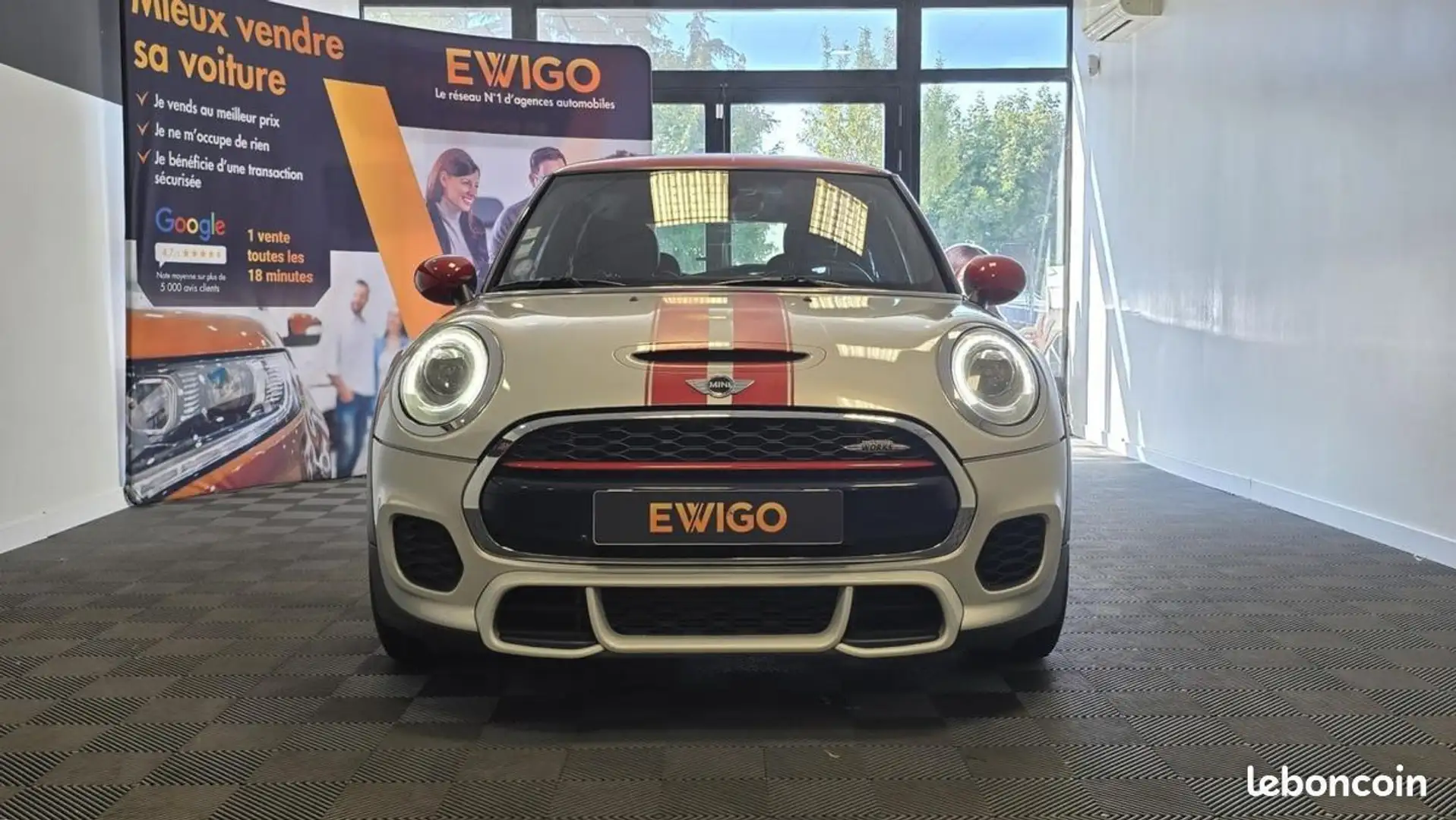 MINI One 2.0 231ch JOHN COOPER WORKS BVA %2B ORIGINE FRANCE SUIVI Gris - 2