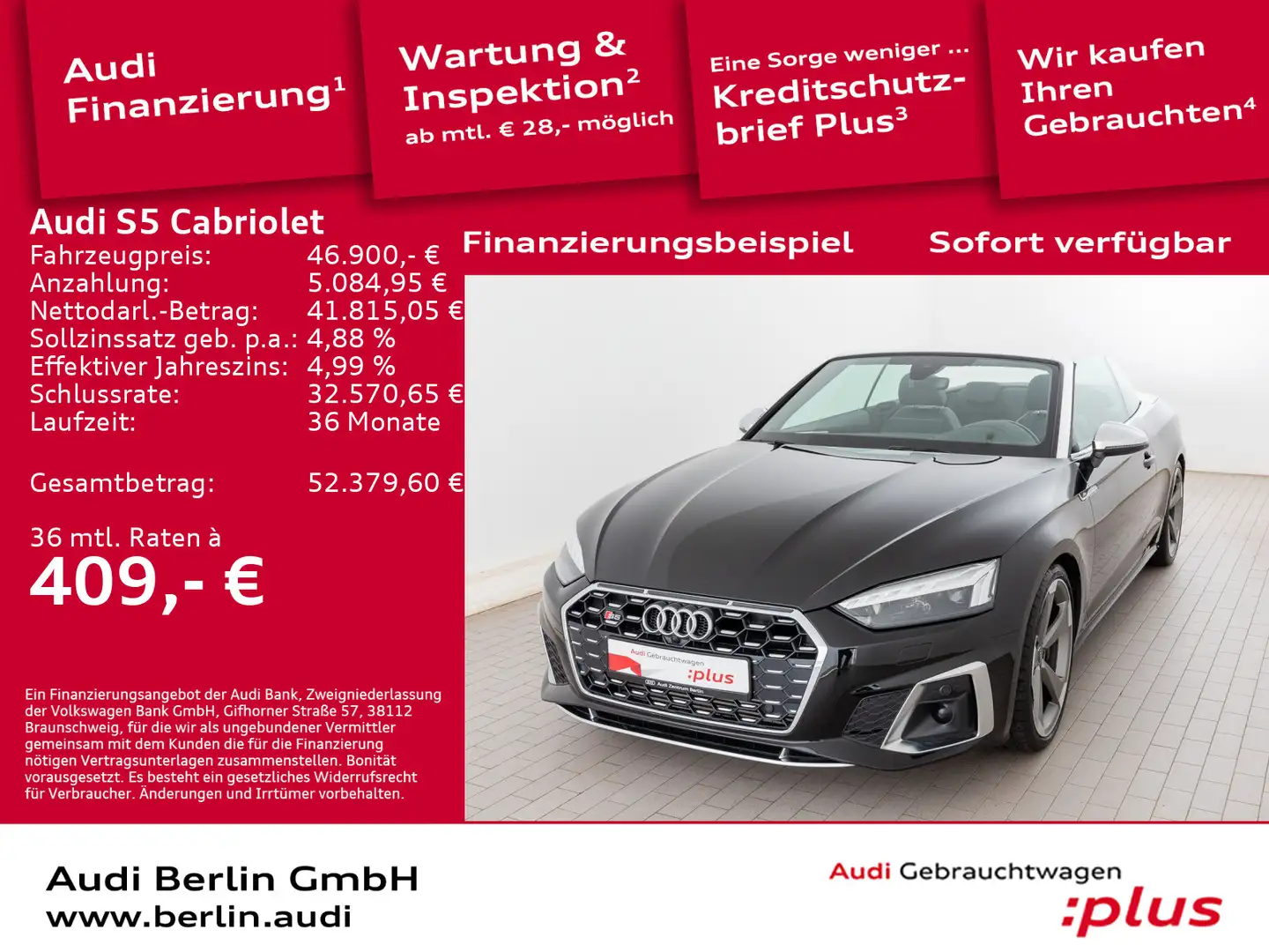 Audi S5 TFSI tiptr. SITZHZG RFK PDC MATRIX Zwart - 1