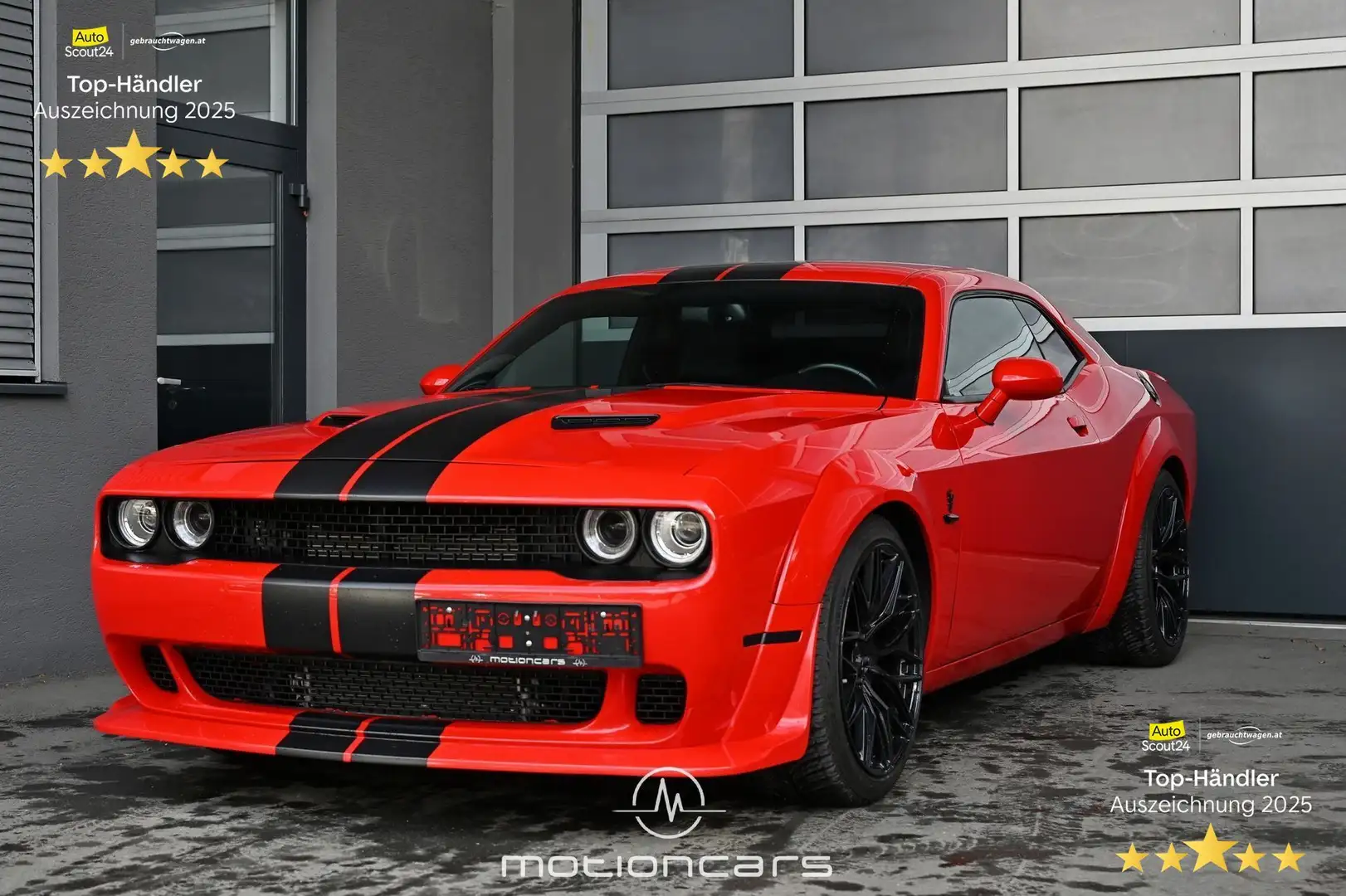 Dodge Challenger SXT 3,6 V6 Widebody EXP € 30.480,- Rot - 1