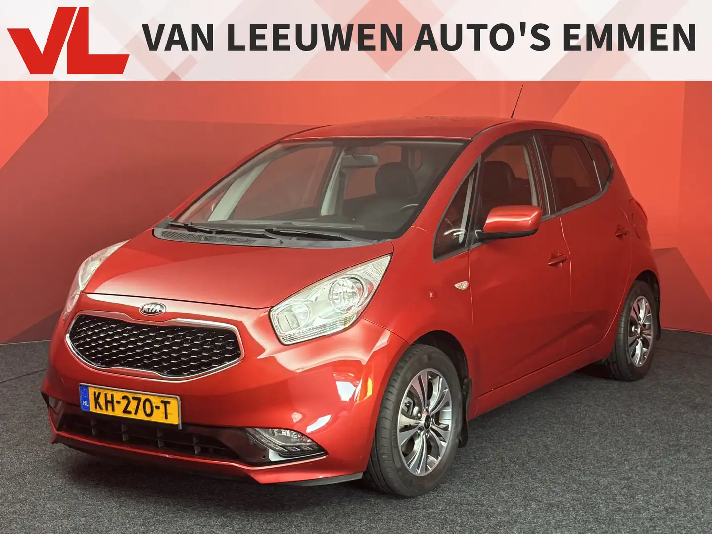 Kia Venga 1.4 CVVT DynamicPLusLine | Clima | Navi | Trekhaak Rood - 1