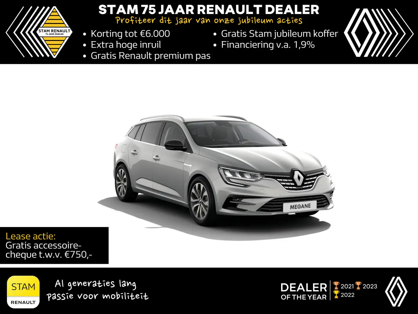 Renault Megane Estate TCe 140 7EDC Techno Automaat | Pack Winter Grijs - 1