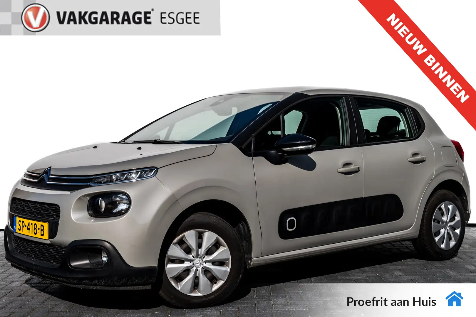 Citroen C3 1.2 PureTech Feel 105g RIJKLAAR INCL GARANTIE. | N Grau - 1