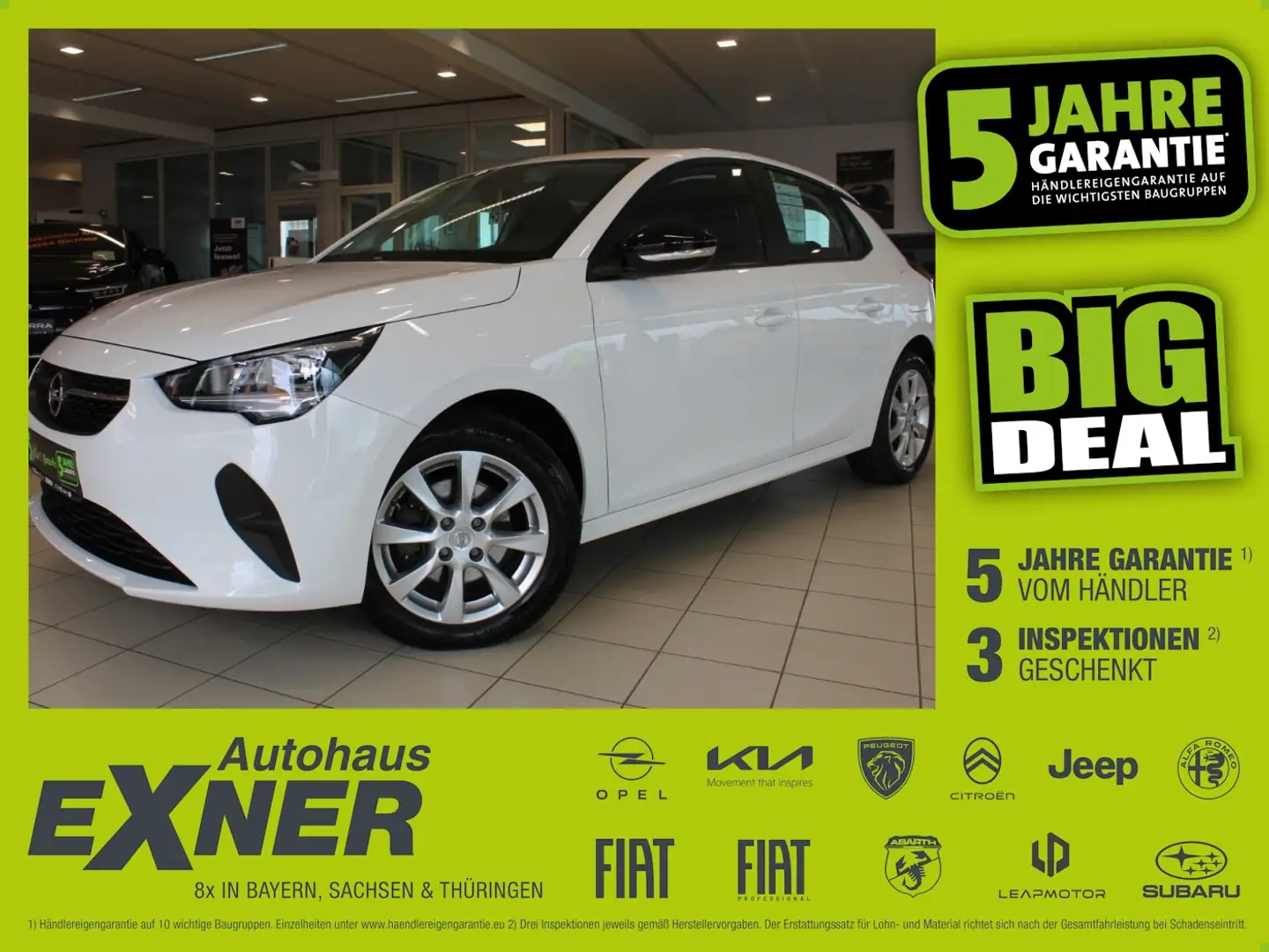 Opel Corsa 1.2 Turbo EDITION Kam.+LM+PDC+SpurH Blanc - 1