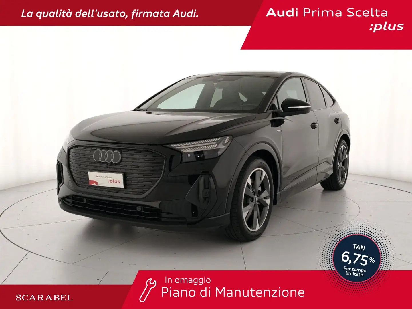 Audi Q4 e-tron sportback e-tron 45 s line edition quattro 286cv Zwart - 1