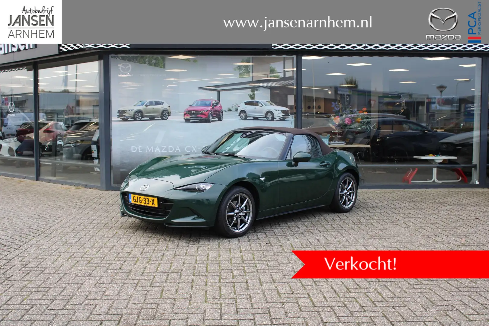 Mazda MX-5 1.5 SkyActiv-G 132 Kazari , Demovoordeel € 9.790,- Groen - 1