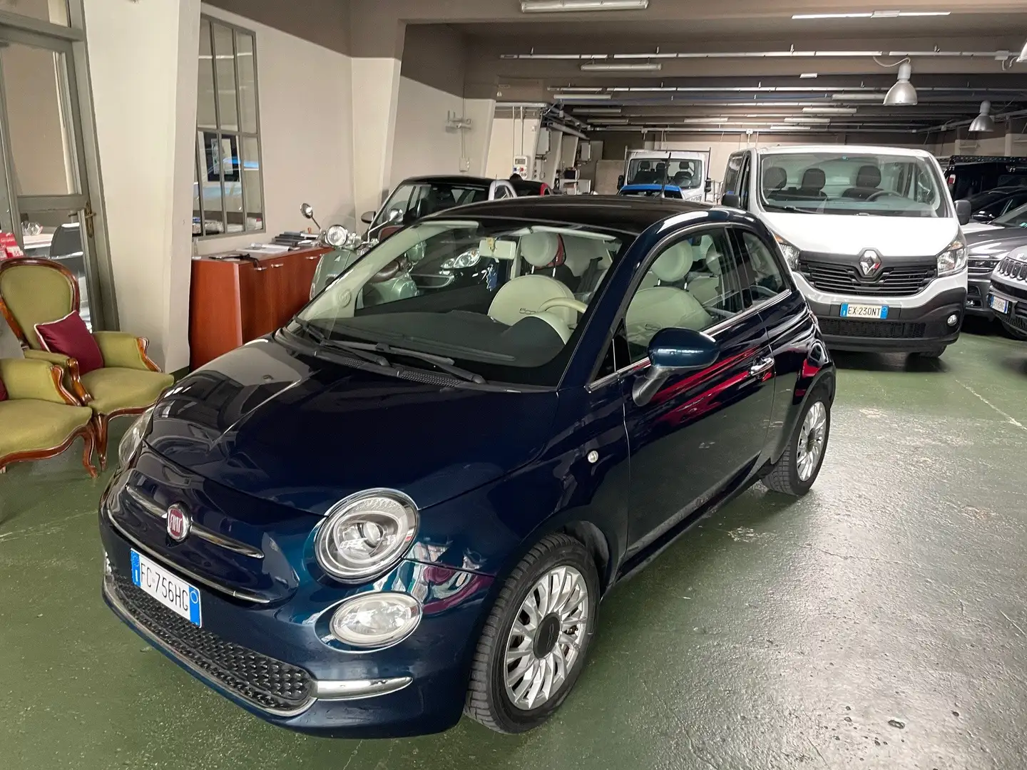 Fiat 500 1.3 mjt Lounge 95cv Azul - 2
