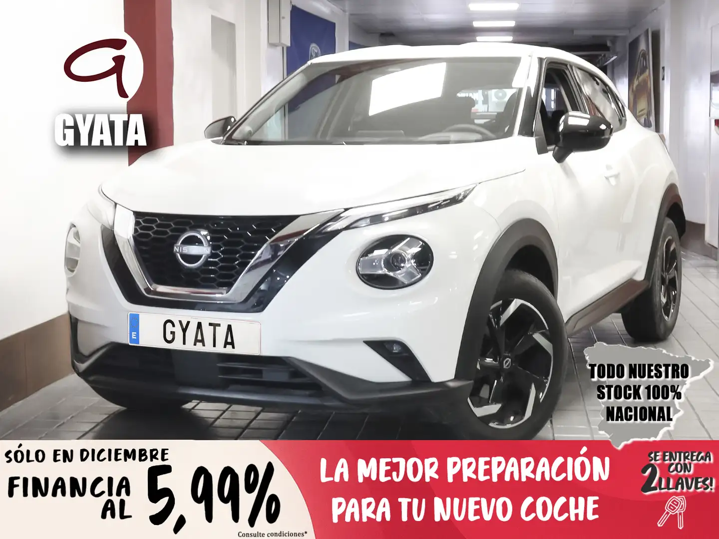 Nissan Juke 1.0 DIG-T Acenta 4x2 114 Blanc - 1