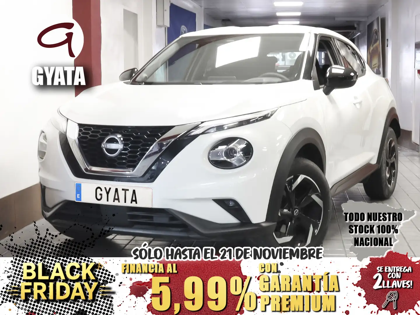 Nissan Juke 1.0 DIG-T Acenta 4x2 114 Weiß - 1
