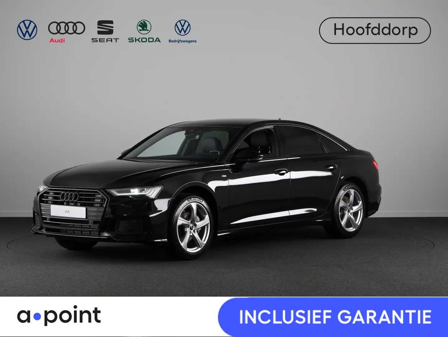 Audi A6 Limousine S Edition 40 TFSI Verlengde garantie | N Zwart - 1
