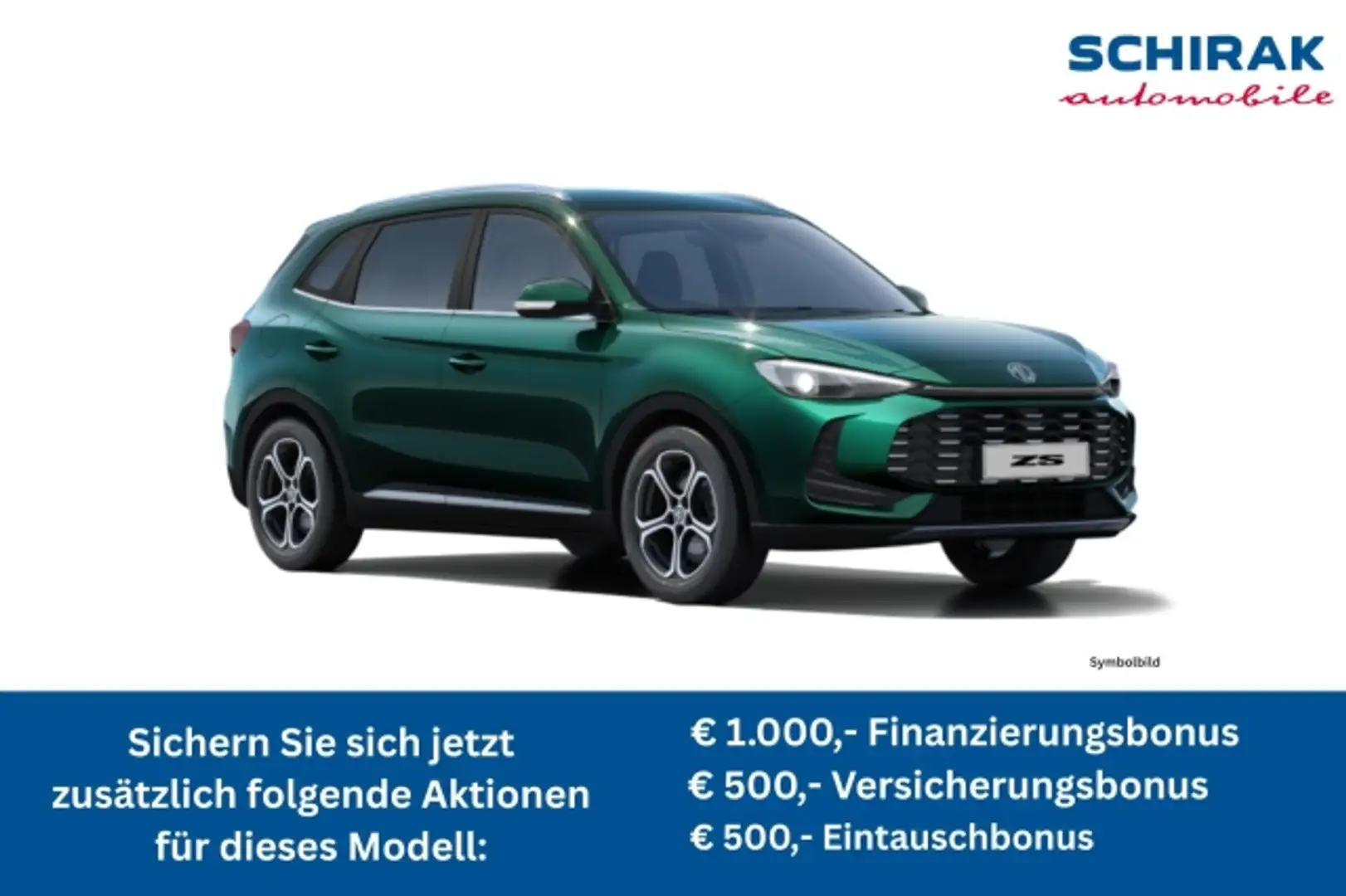 MG ZS + 1,5 MT Deluxe 25 Grün - 1