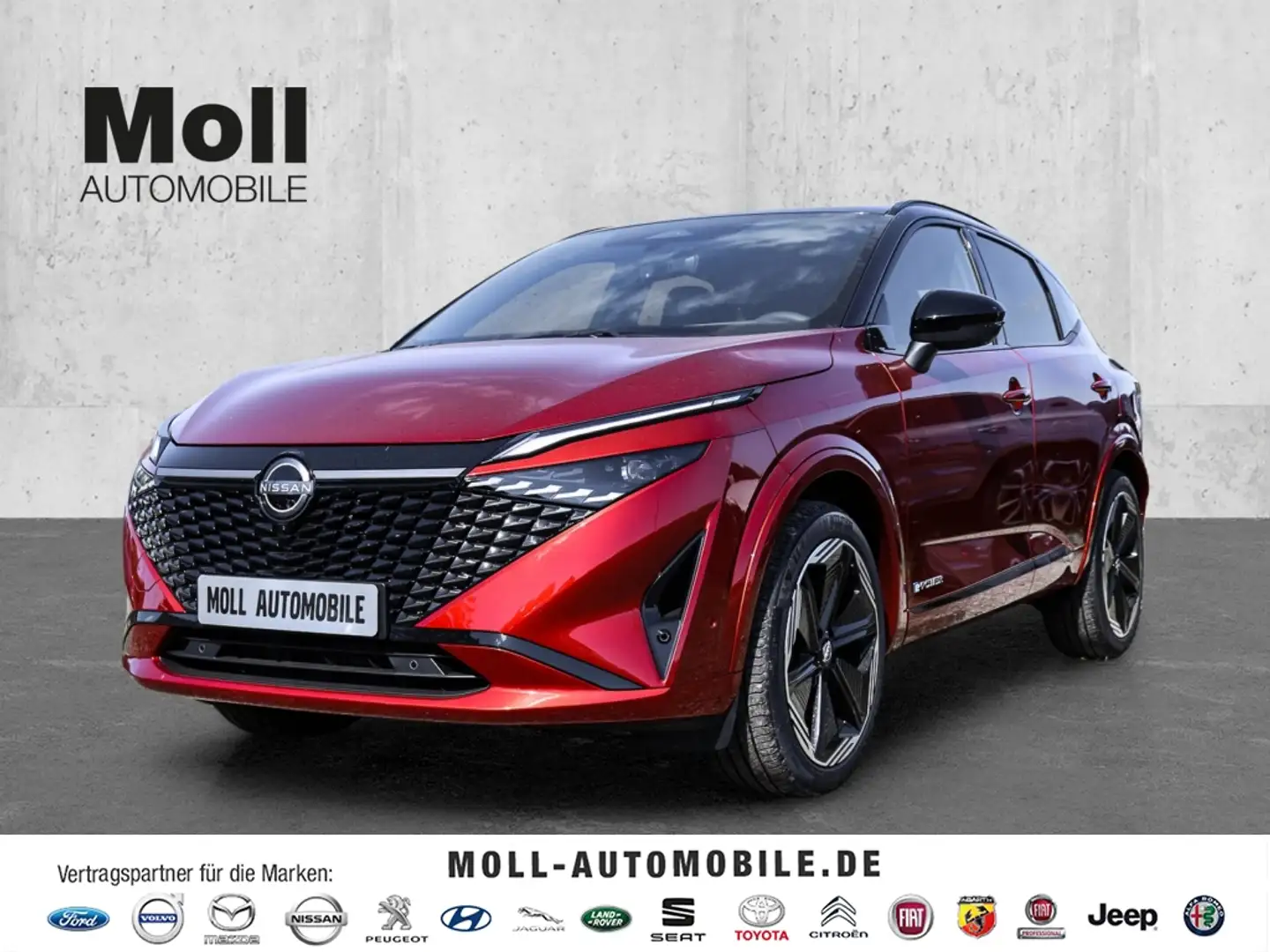Nissan Qashqai N-Design 1.5 VC-T 190PS e-POWER Komfort-Paket-Plus Rot - 1