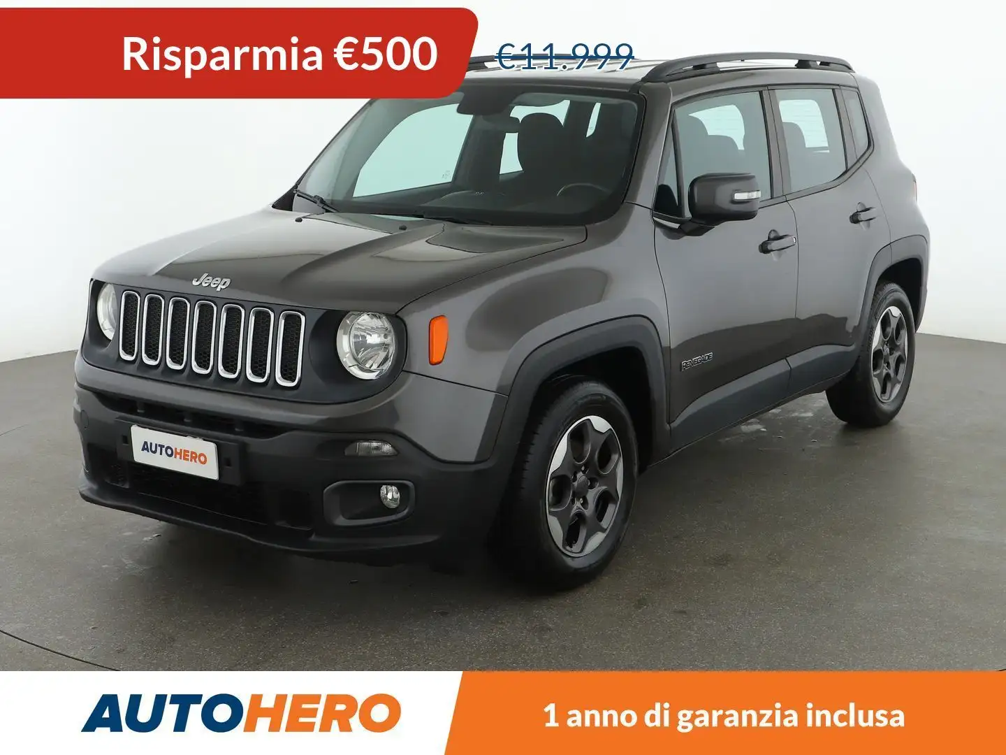 Jeep Renegade 1.6 M-Jet Longitude 120 CV Grigio - 1