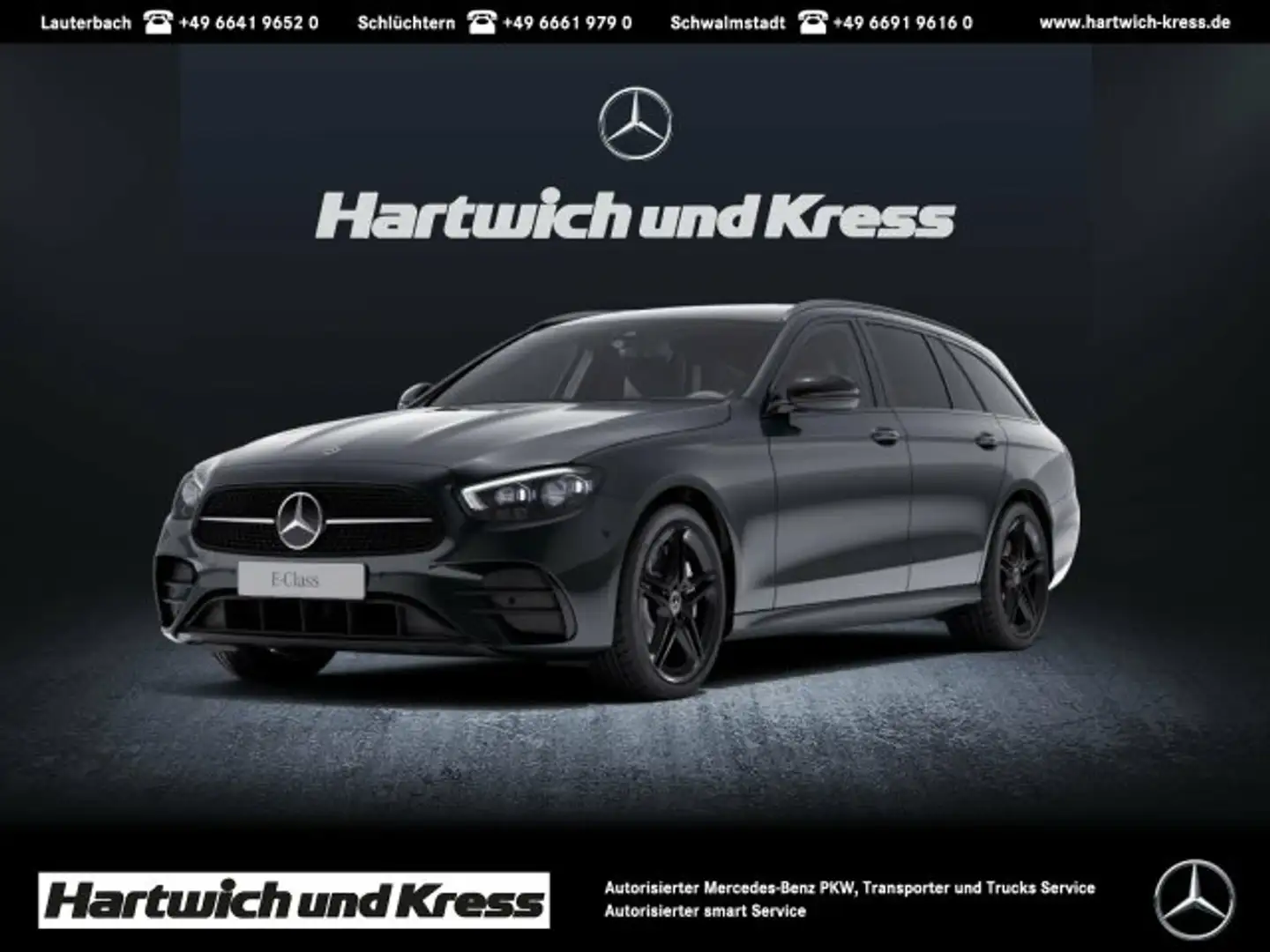 Mercedes-Benz E 300 E 300 T de AMG Night Edition+AHK+Totwinkel-Assiste Grau - 1