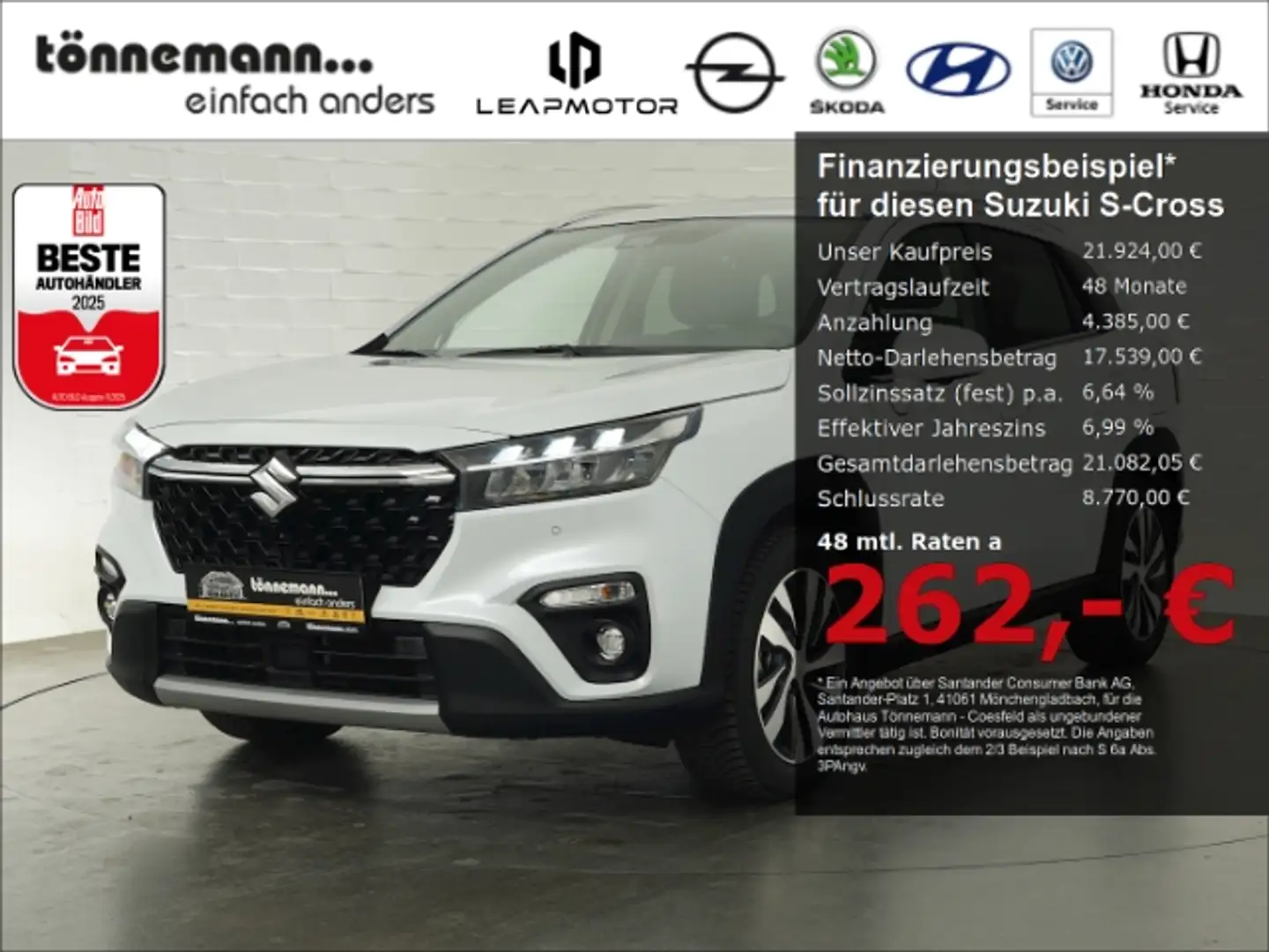 Suzuki SX4 S-Cross HYBRID COMFORT PLUS ALLGRIP AT+LED+PANORAMADACH+NA Wit - 1