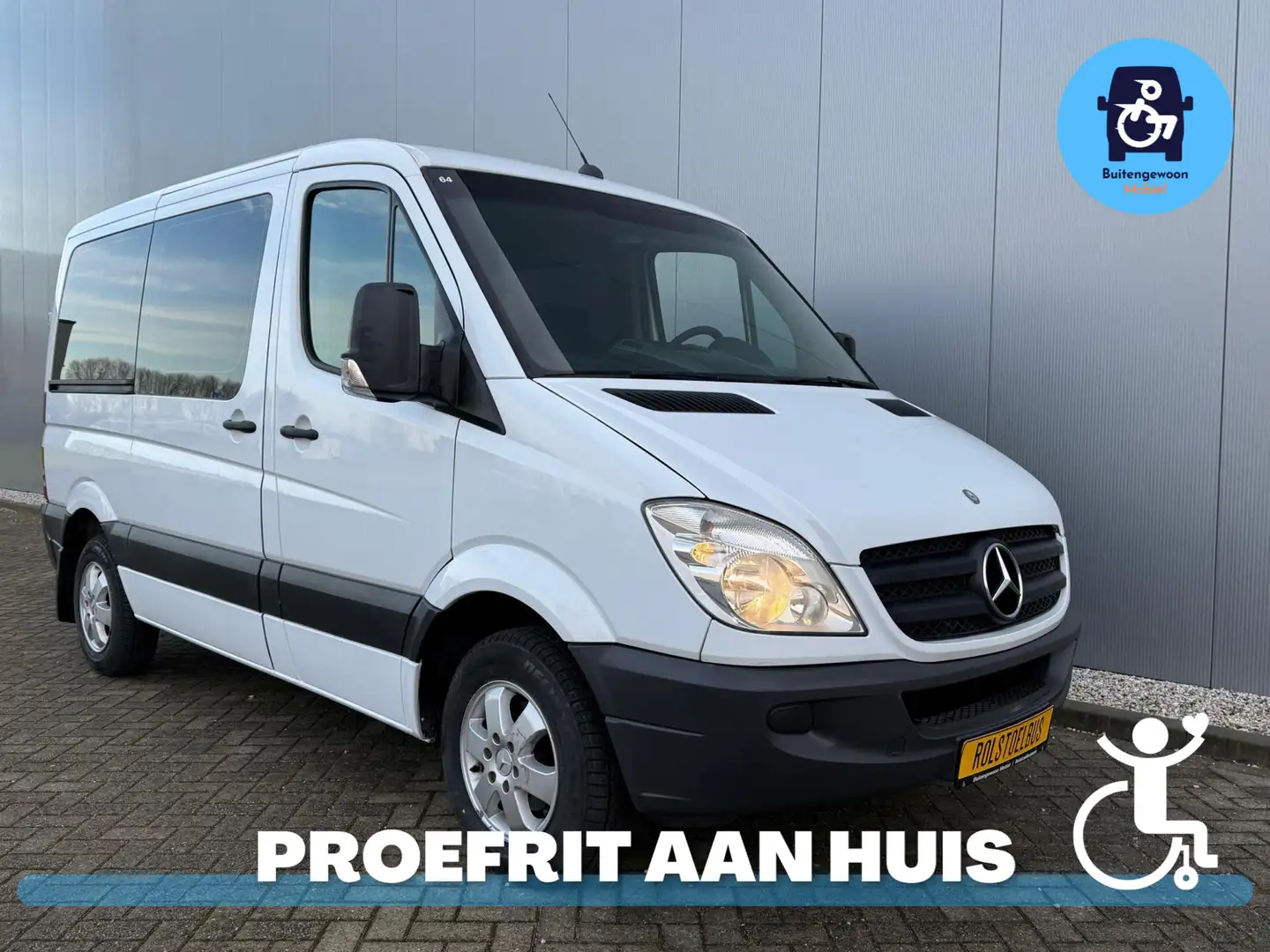 Mercedes-Benz Sprinter Rolstoelbus Zelfrijder Airco Rolstoellift Blanc - 1