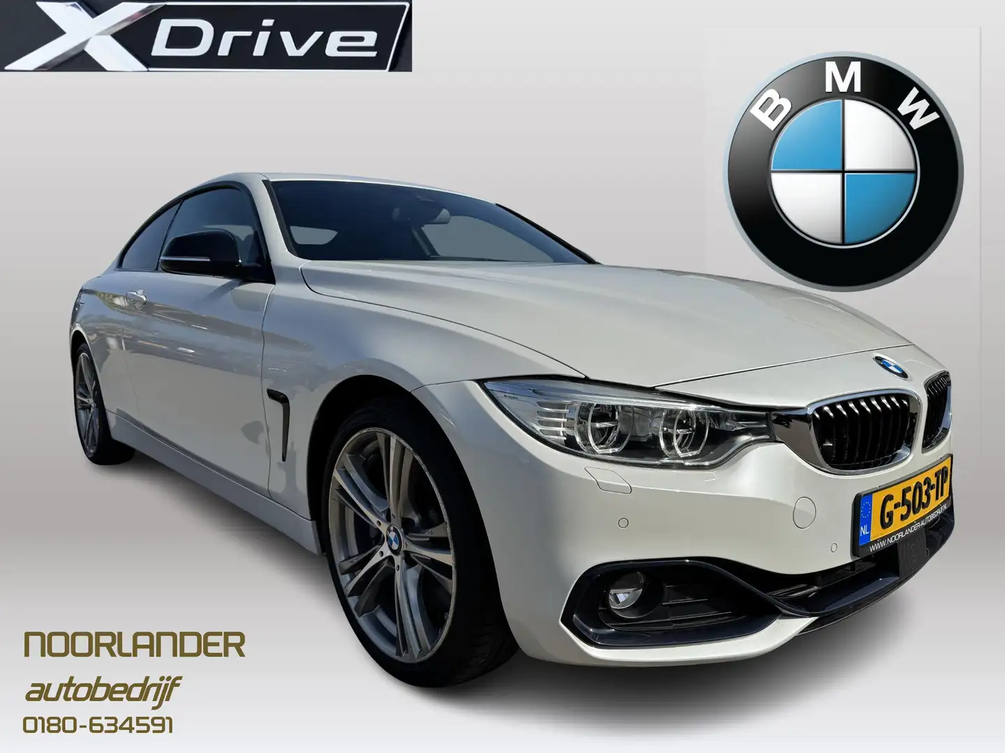 BMW 440 4-serie Coupé 440i xDrive High Executive Bílá - 1